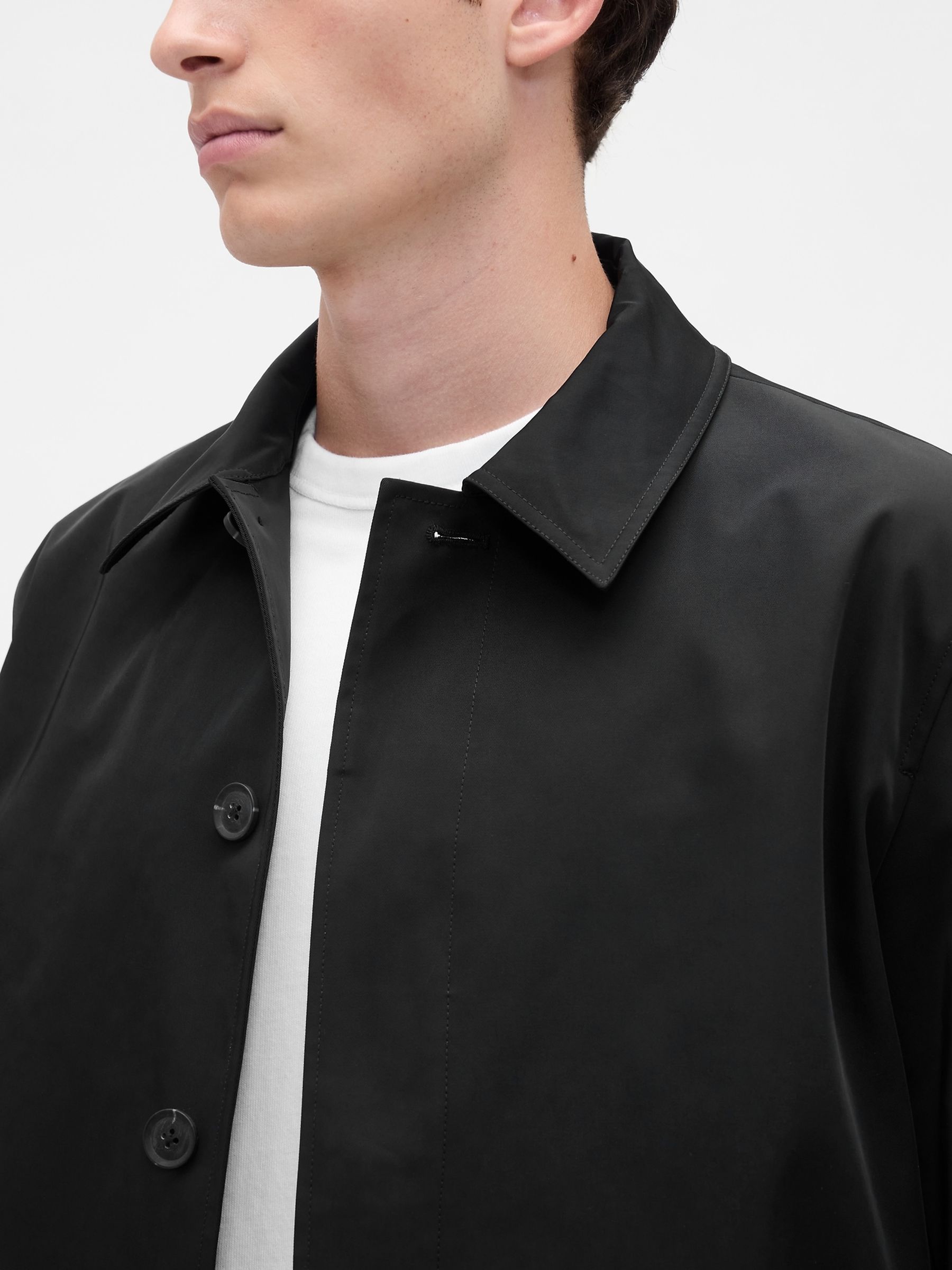 Black Mac Coat - Image 4 of 4