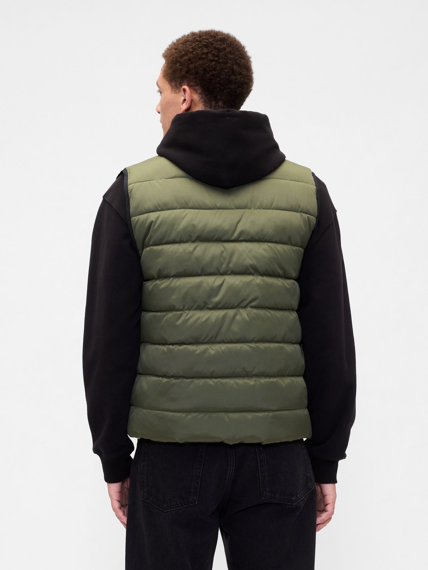 Green Relaxed ColdControl Puffer Vest - Image 2 of 4