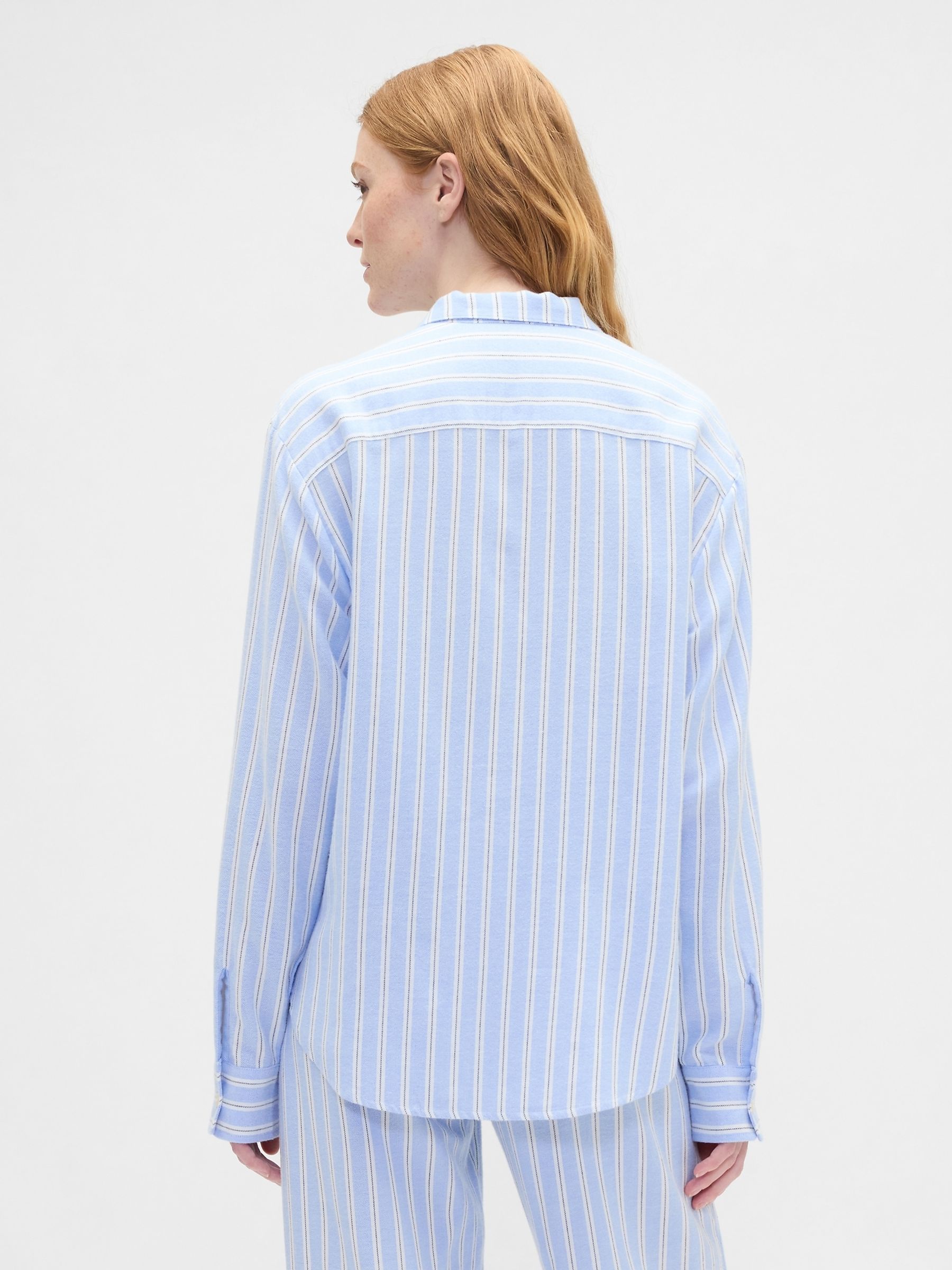 Blue Flannel Pyjama Shirt - Image 2 of 4