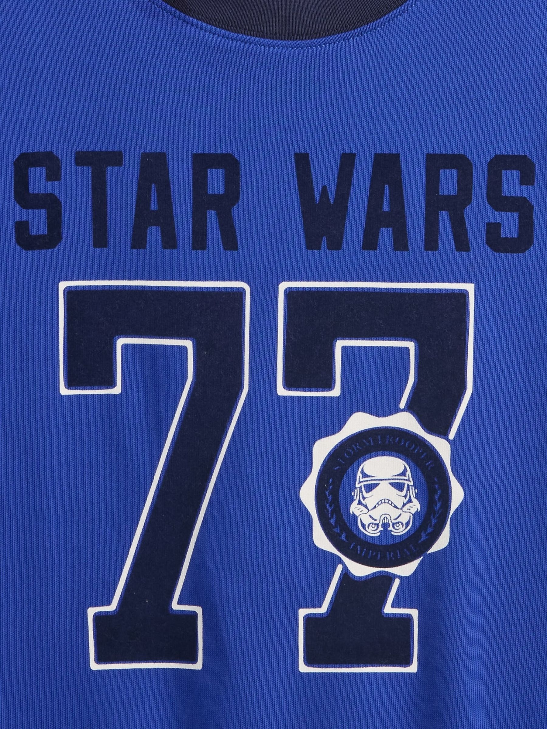 Blue Star Wars Graphic T-Shirt - Image 3 of 3