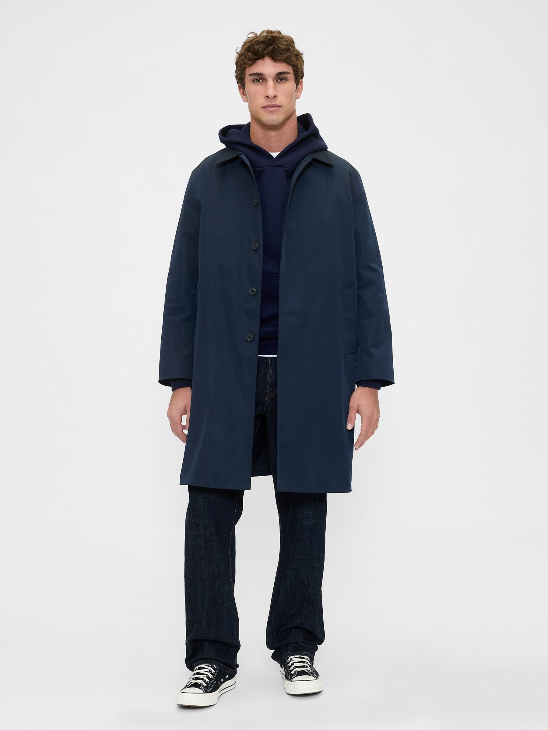 Blue Mac Coat - Image 1 of 4
