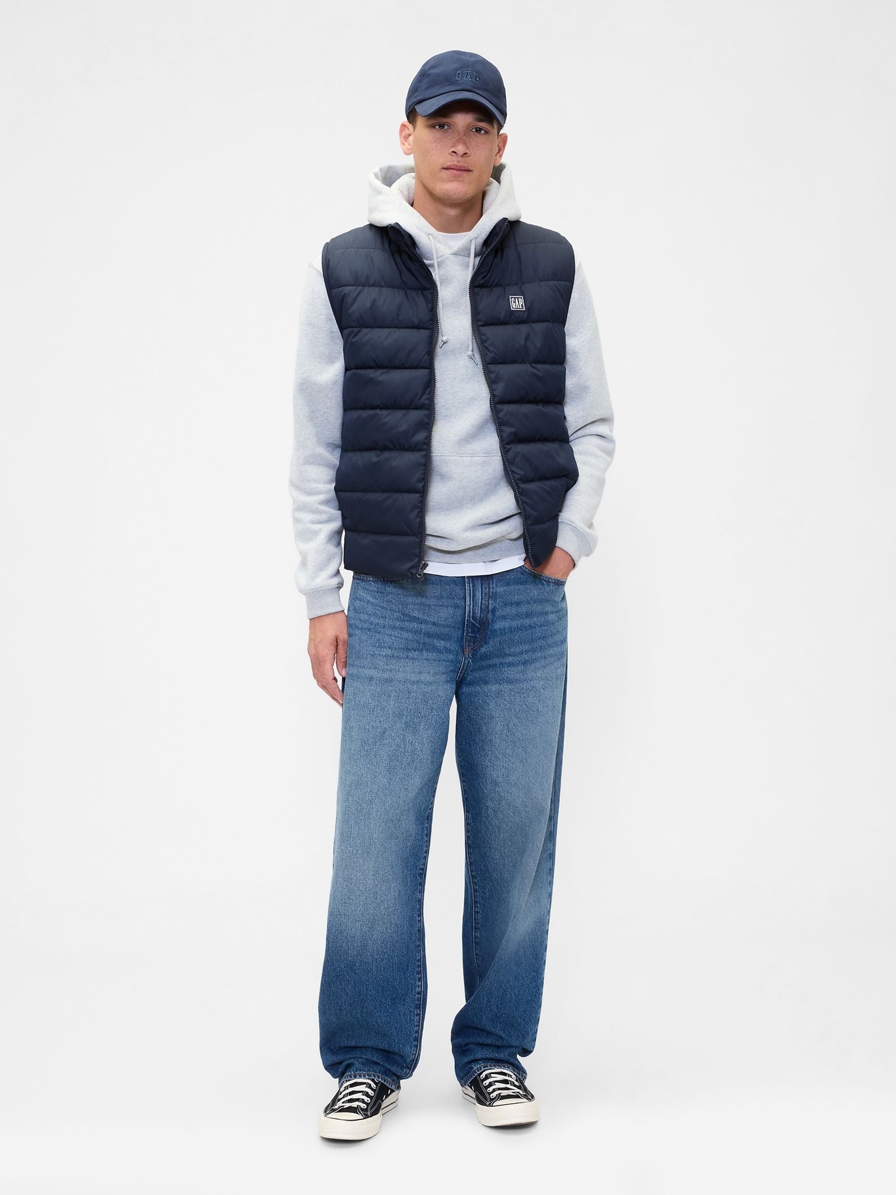 Blue Relaxed ColdControl Puffer Vest - Image 3 of 5