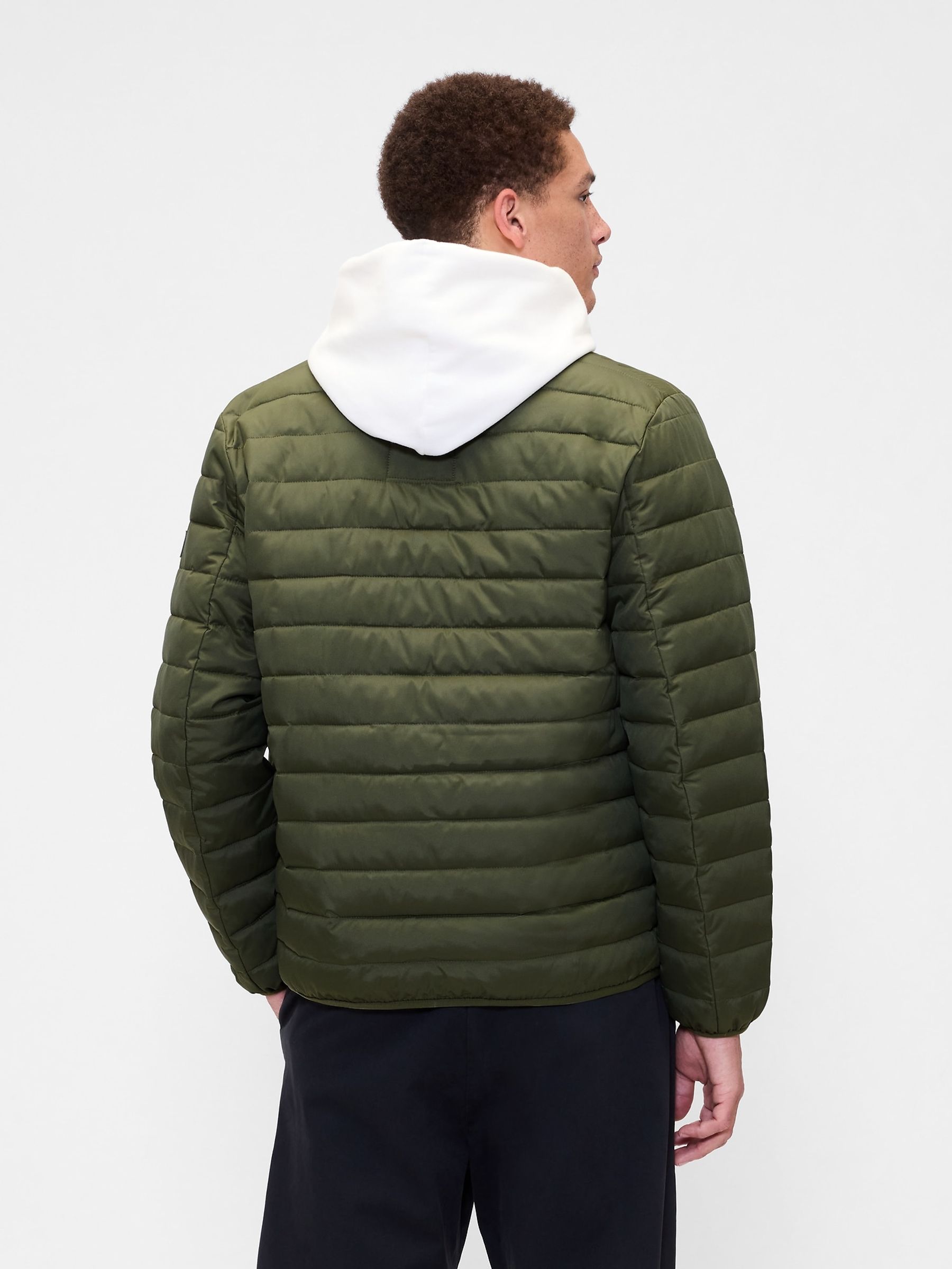 Green Relaxed Cold Control Puffer Jacket - Image 2 of 4