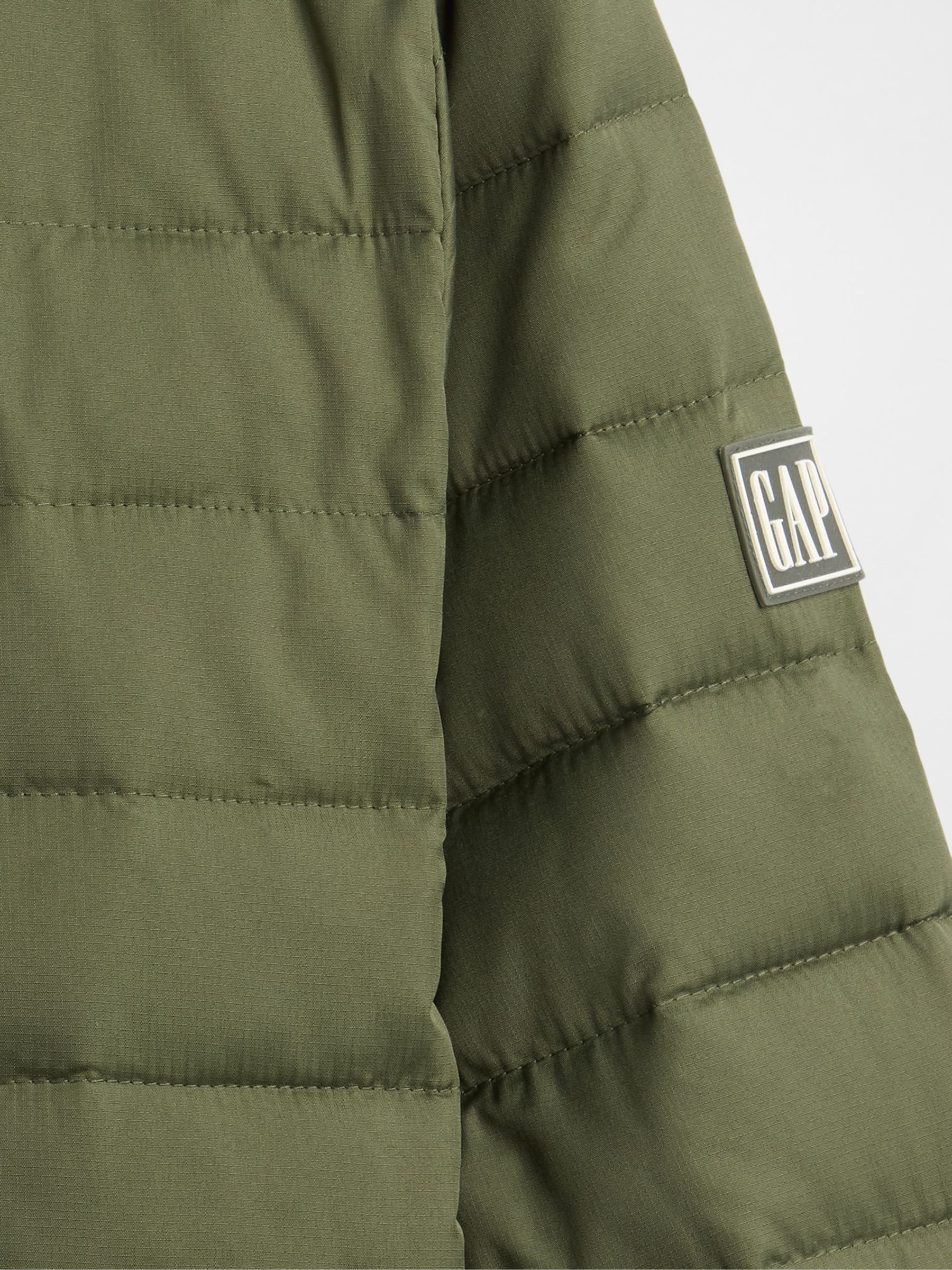 Green Relaxed Cold Control Puffer Jacket - Image 4 of 4