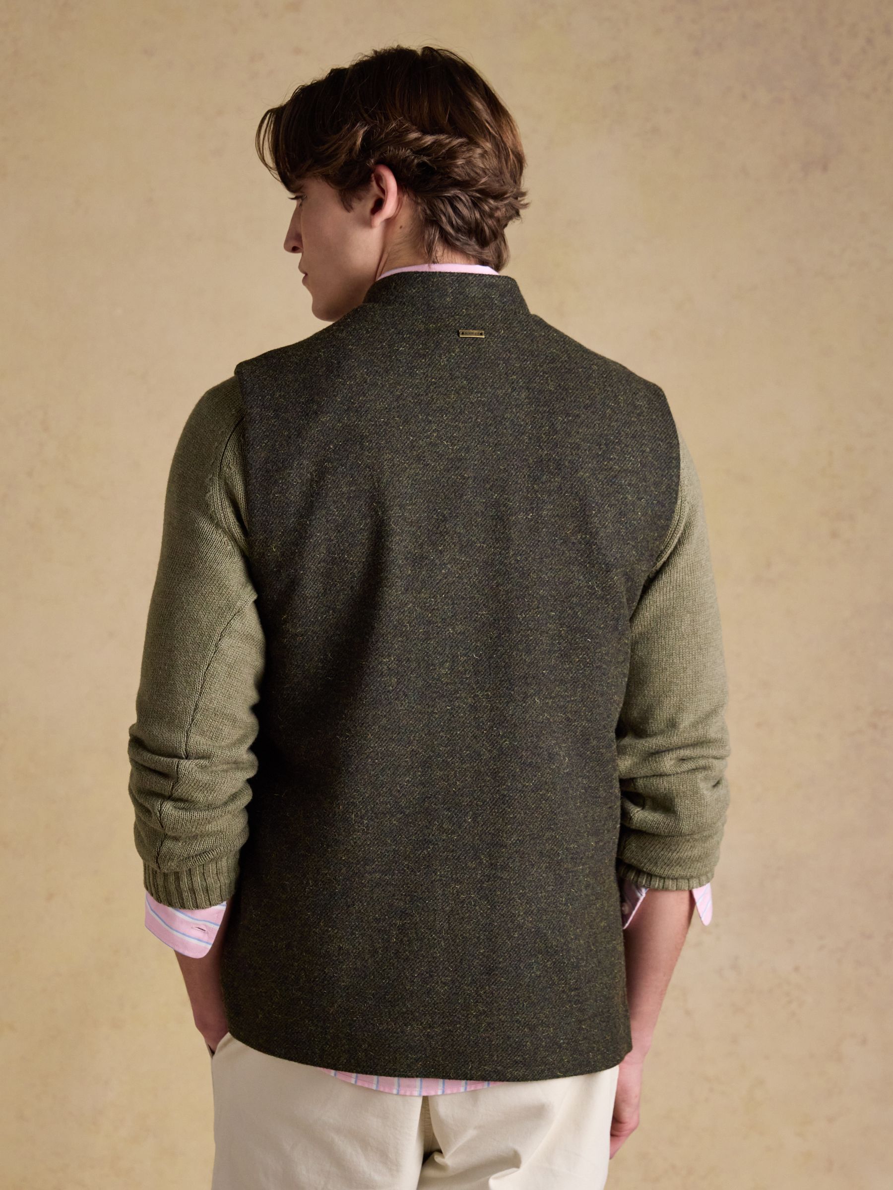 Green Tweed Gilet - Image 2 of 10
