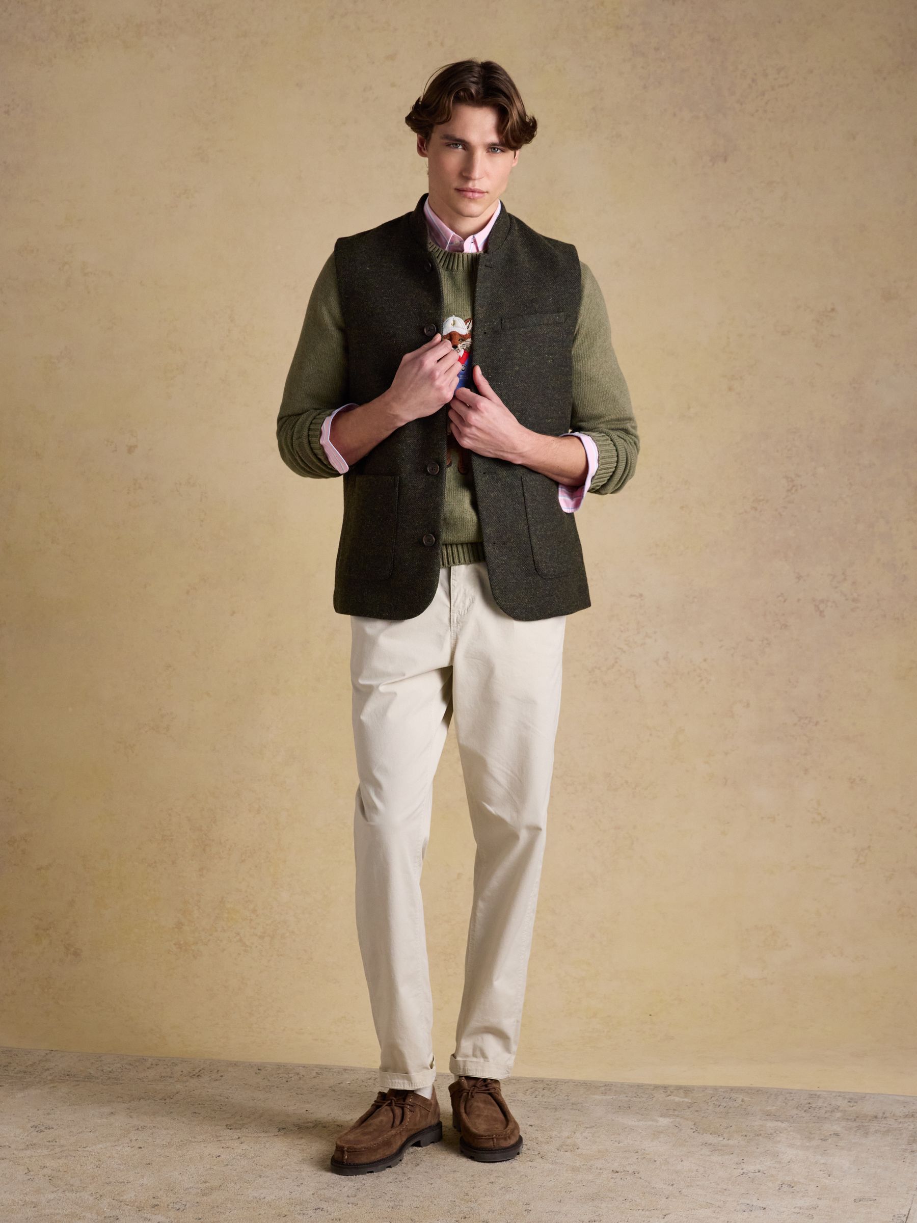 Green Tweed Gilet - Image 3 of 10