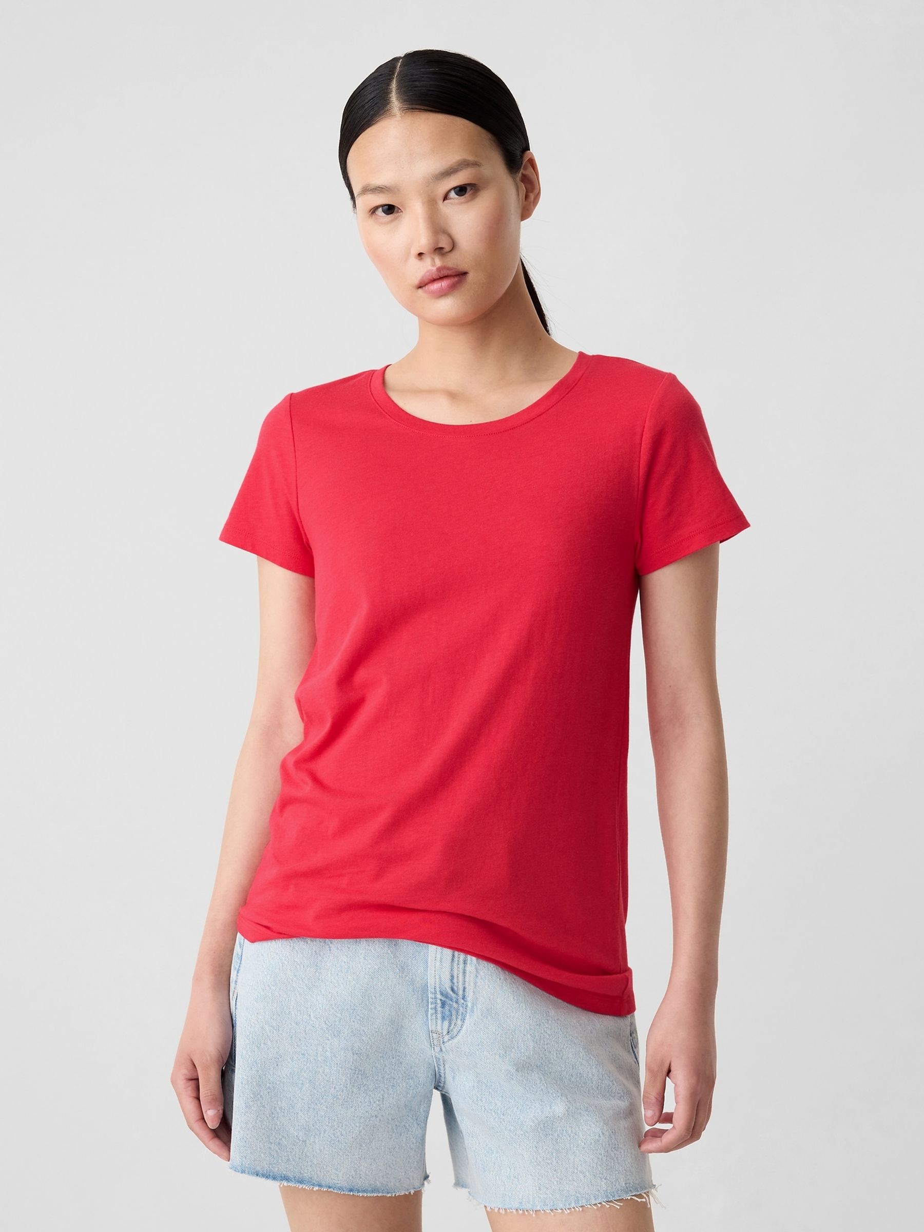 Red Favourite Crew Neck Short Sleeve T-Shirt - Image 1 of 5