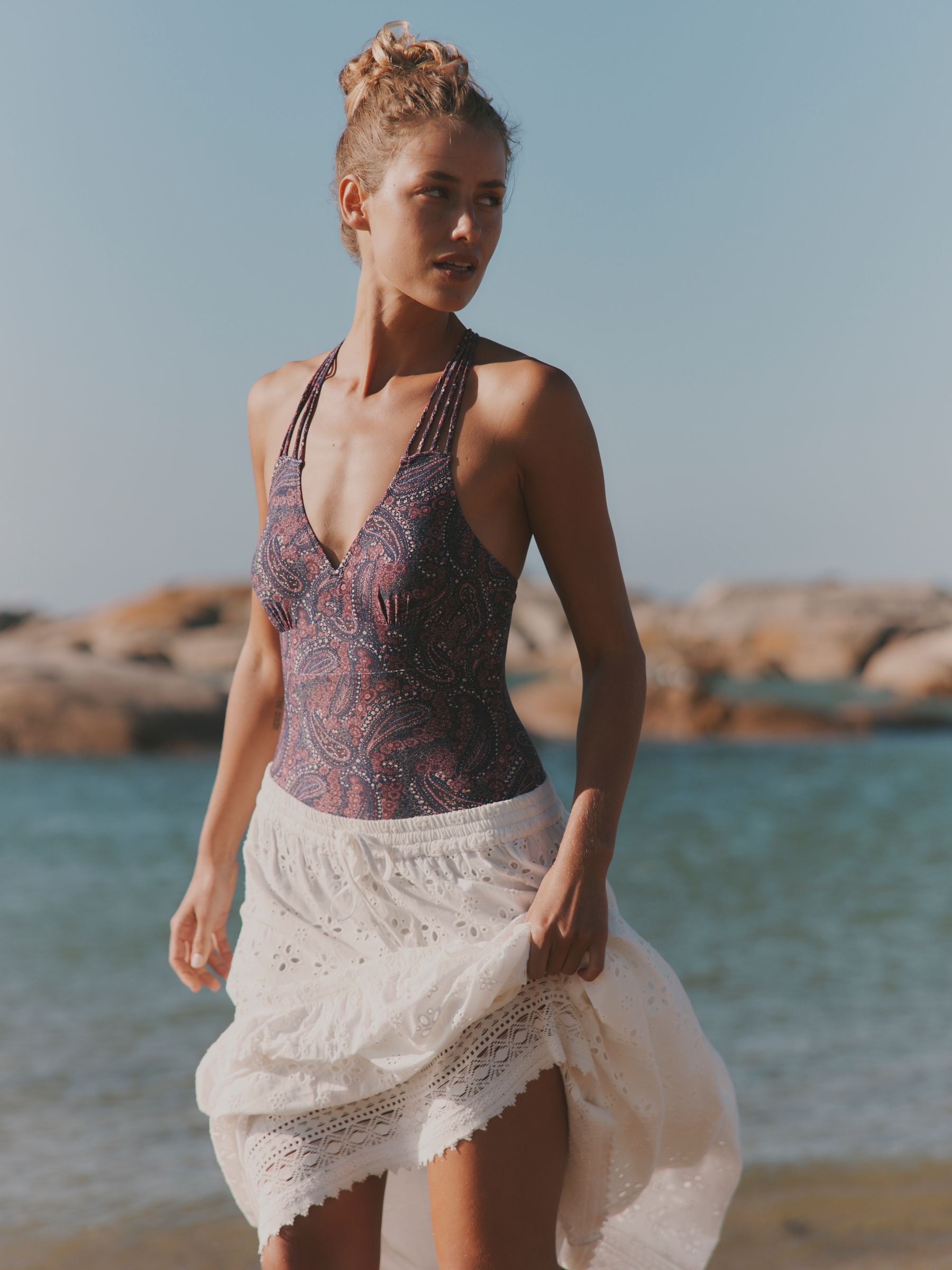 Purple Paisley Hope Macrame Swimsuit - Image 1 of 7