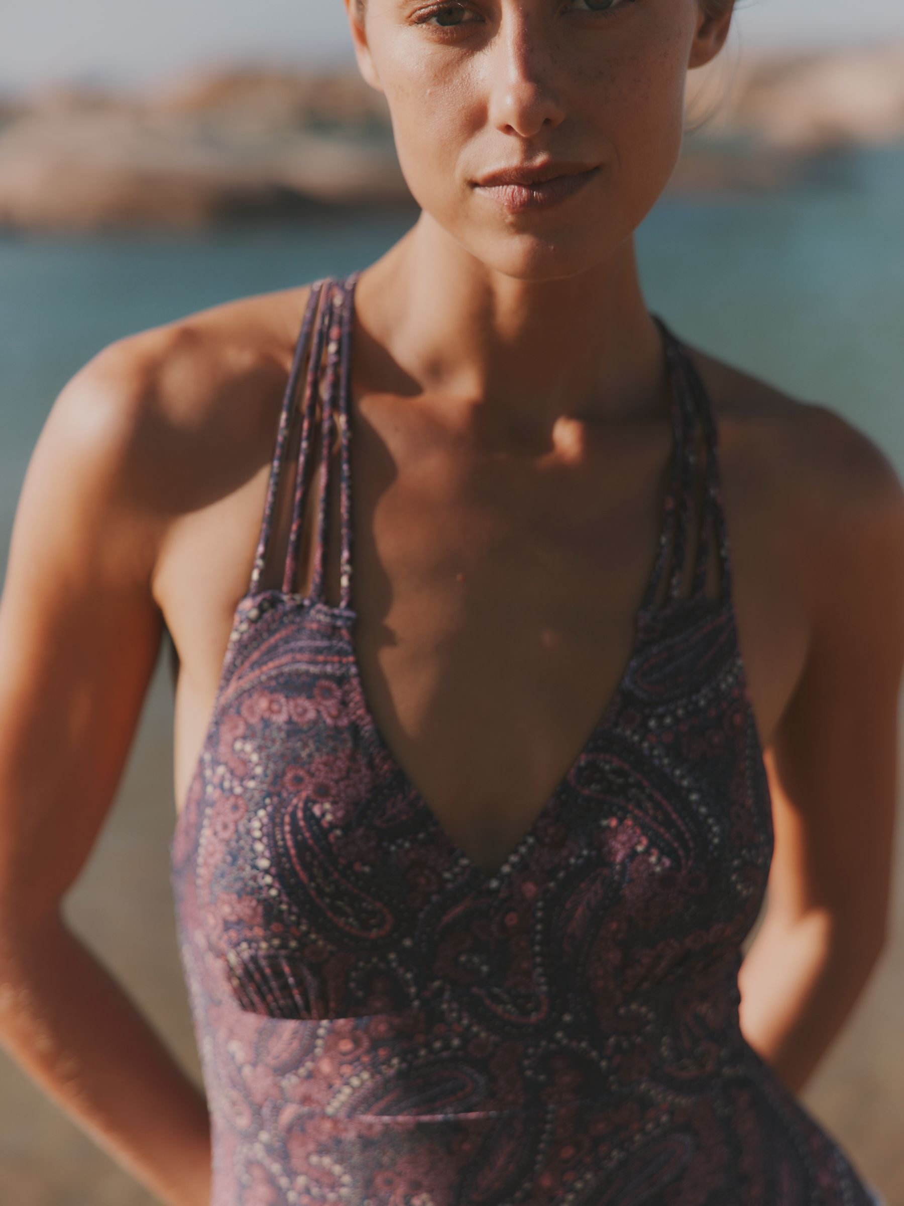 Purple Paisley Hope Macrame Swimsuit - Image 3 of 7