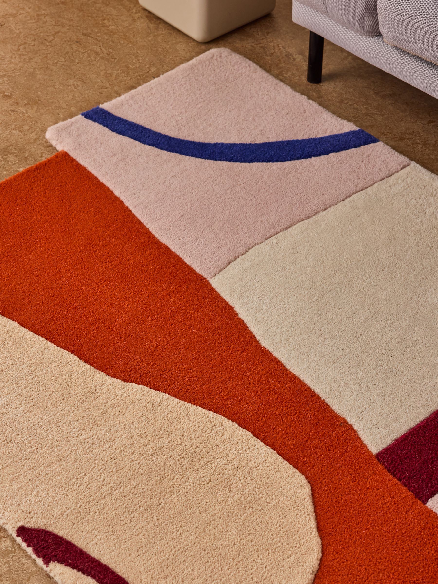 Frieda Wool Tufted Rug in Multi - Image 2 of 5