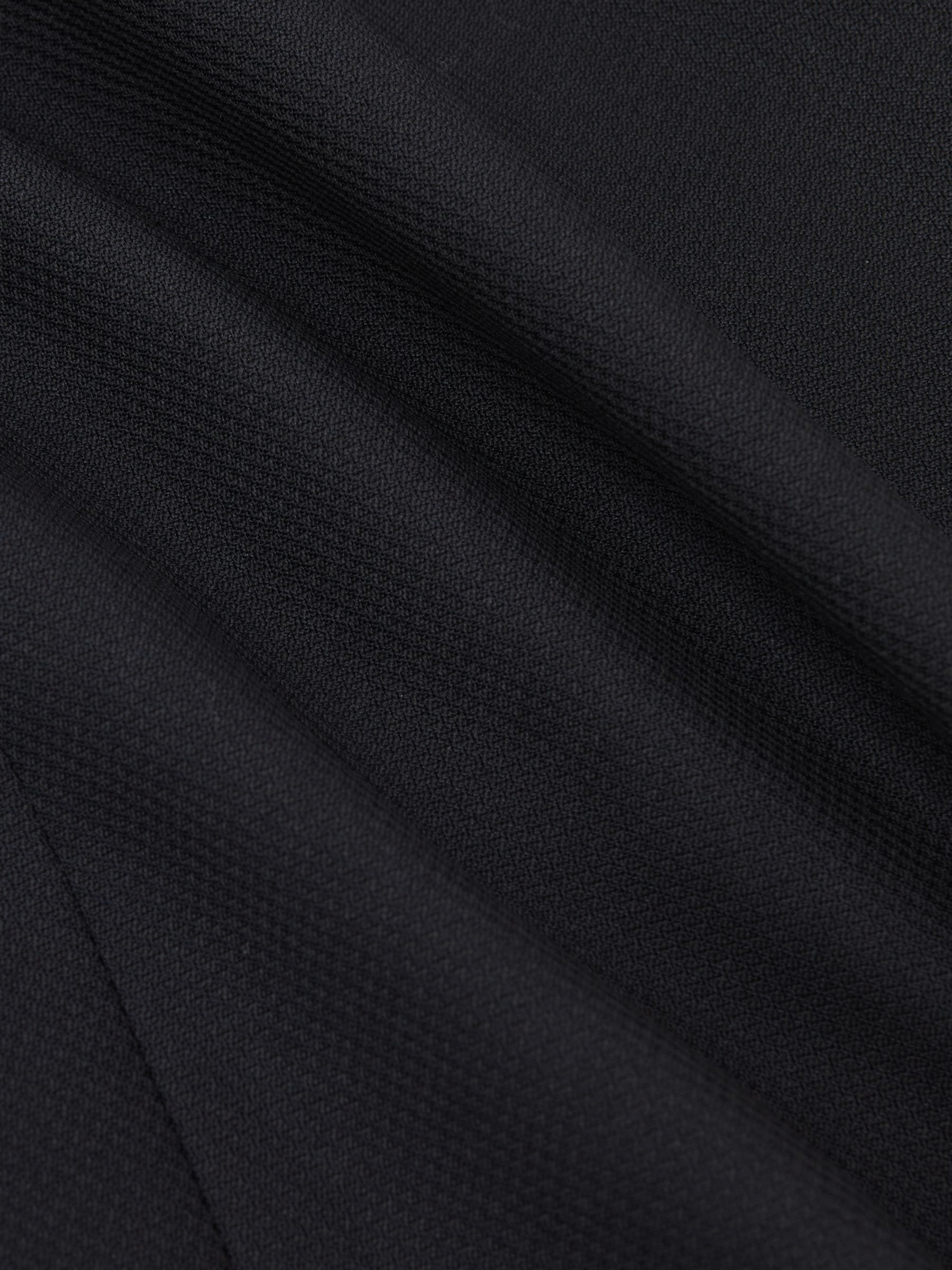 Single-Breasted Jacquard Tuxedo Jacket Wool-Blend Classic-Fit in Navy - image 3