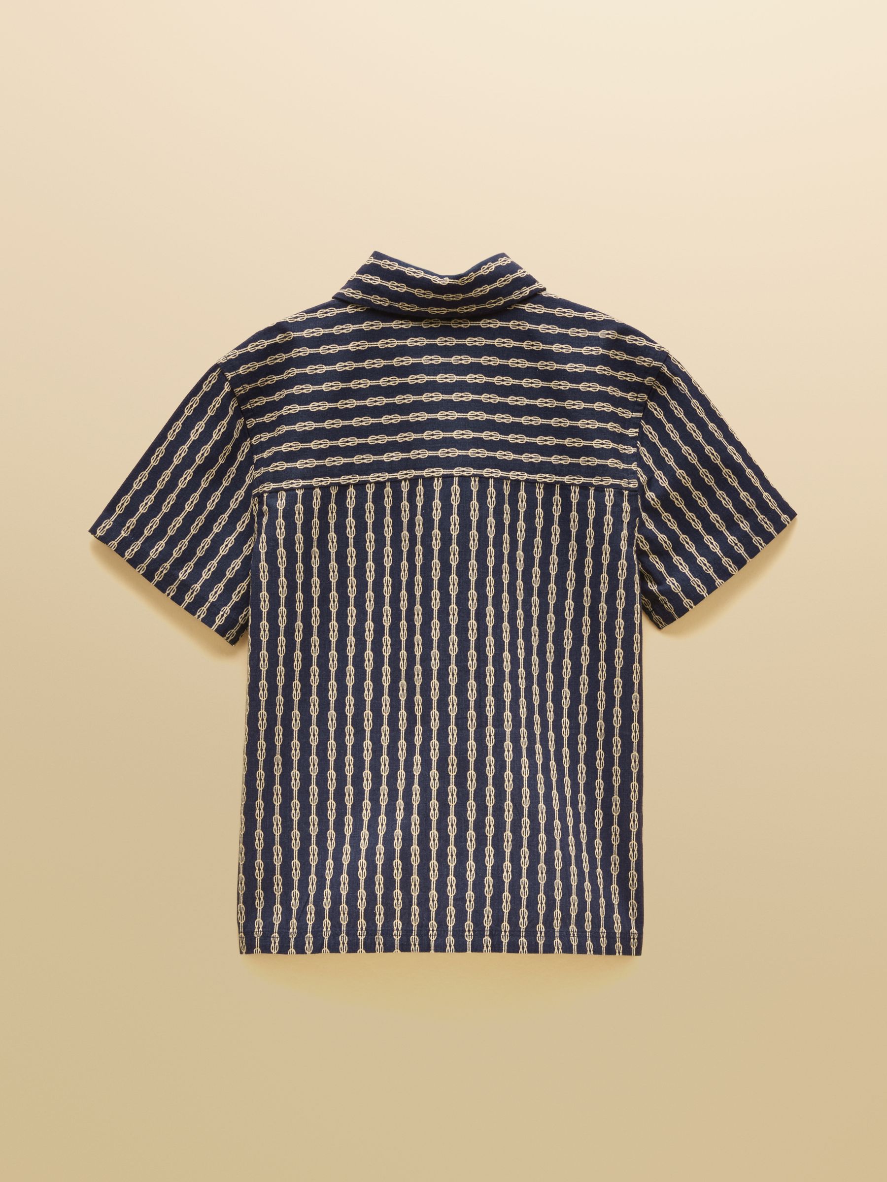 Boys' Sonny Navy Blue Printed Woven Shirt - Image 2 of 5