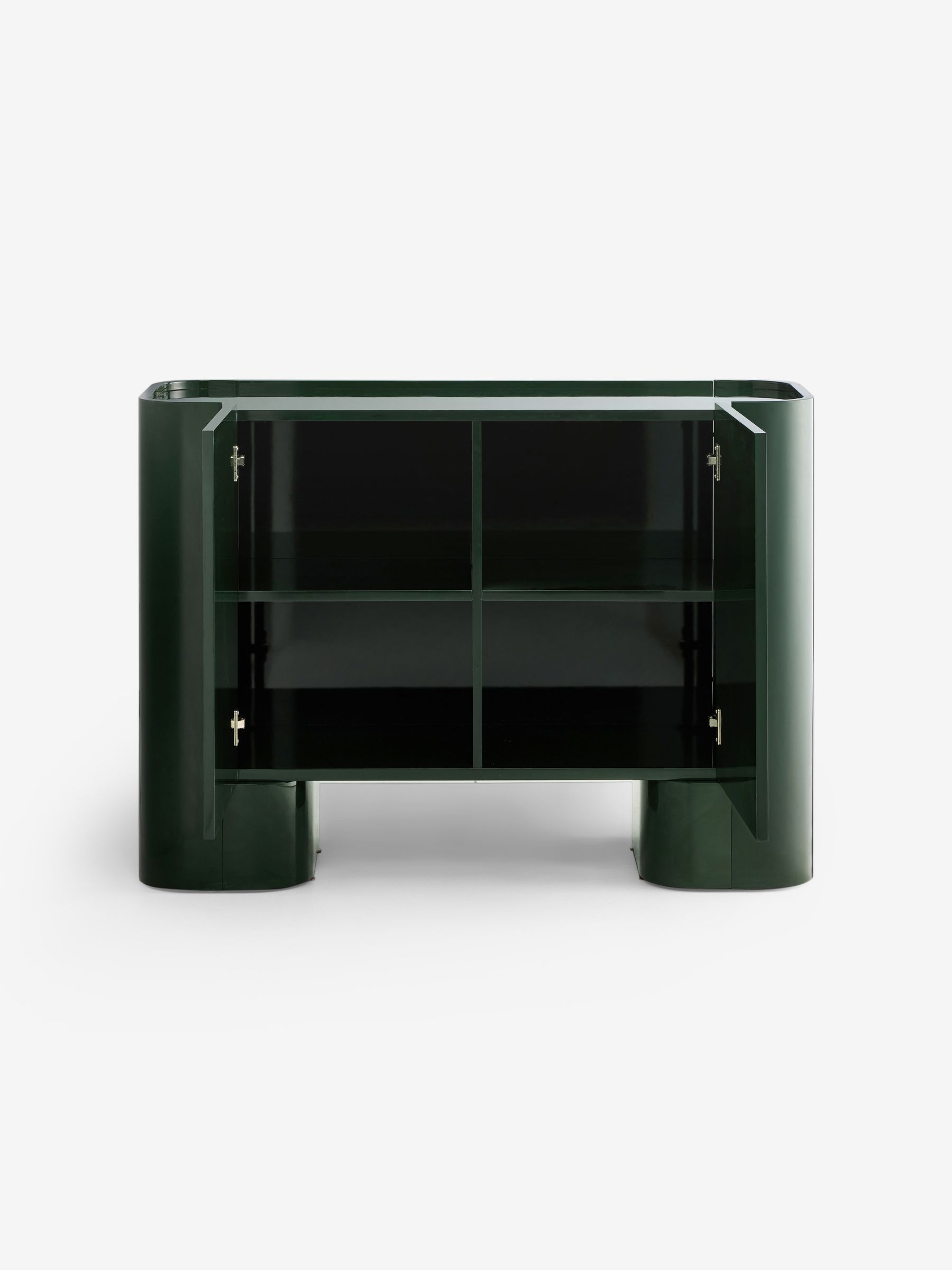 Kain Small Sideboard in Dark Green Gloss - Image 6 of 6