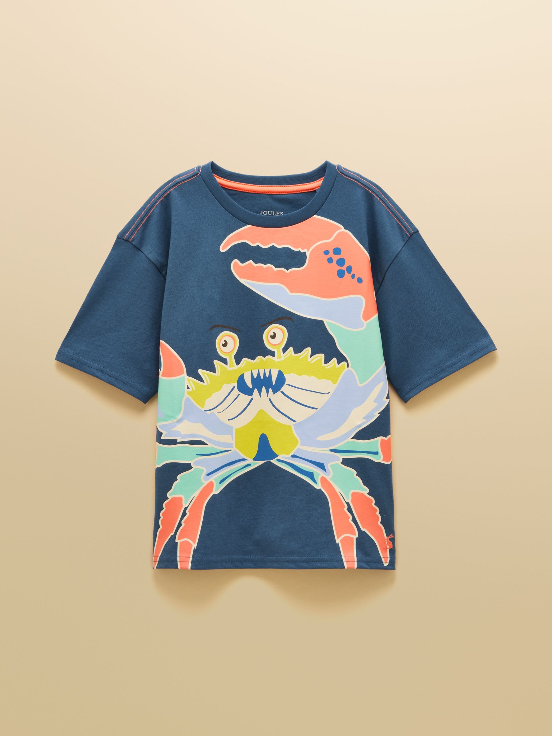 Boys' Archie Navy Short Sleeve Screenprint T-Shirt - Image 1 of 5