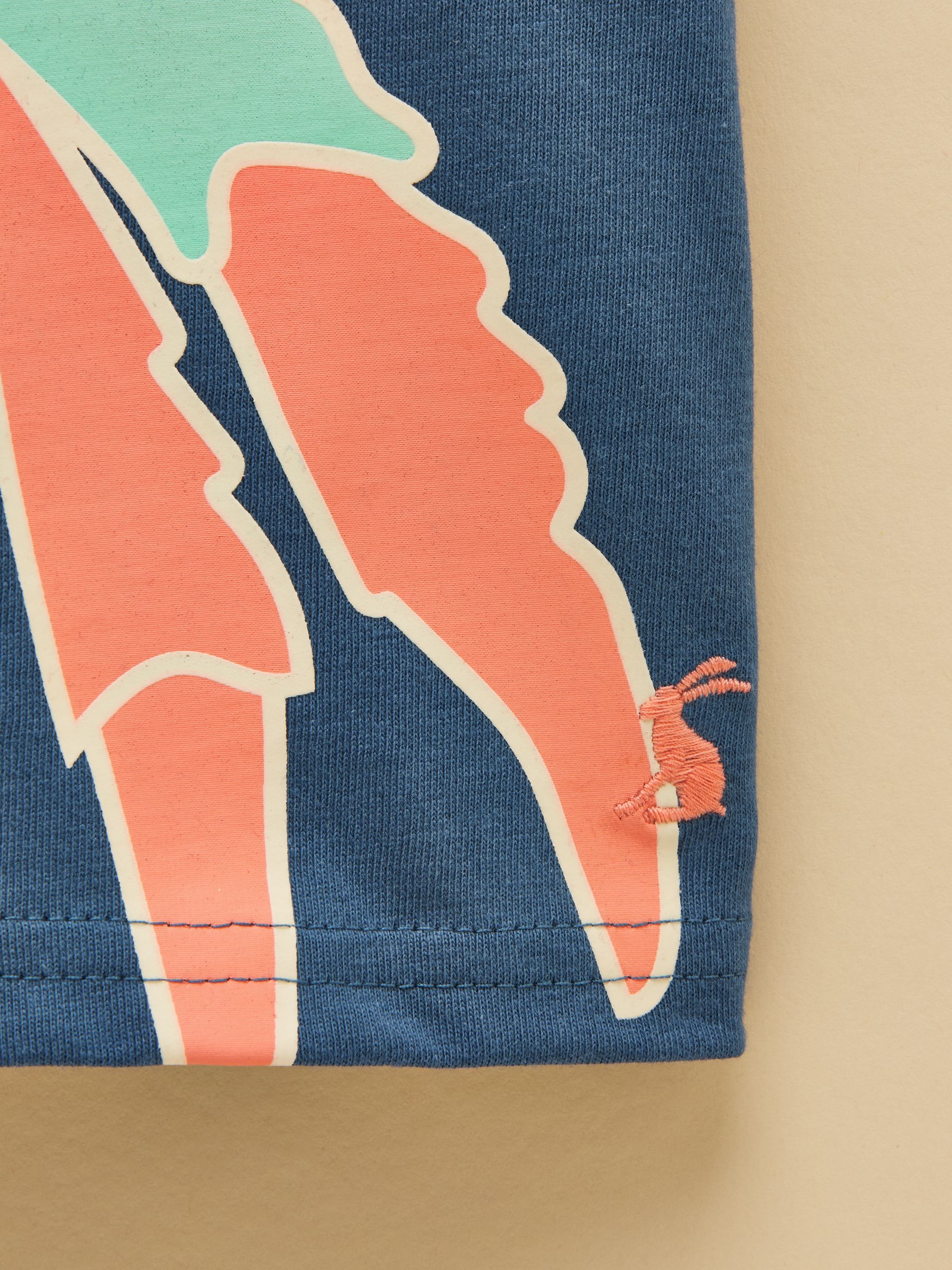 Boys' Archie Navy Glow in the Dark Screenprint T-Shirt - Image 6 of 7