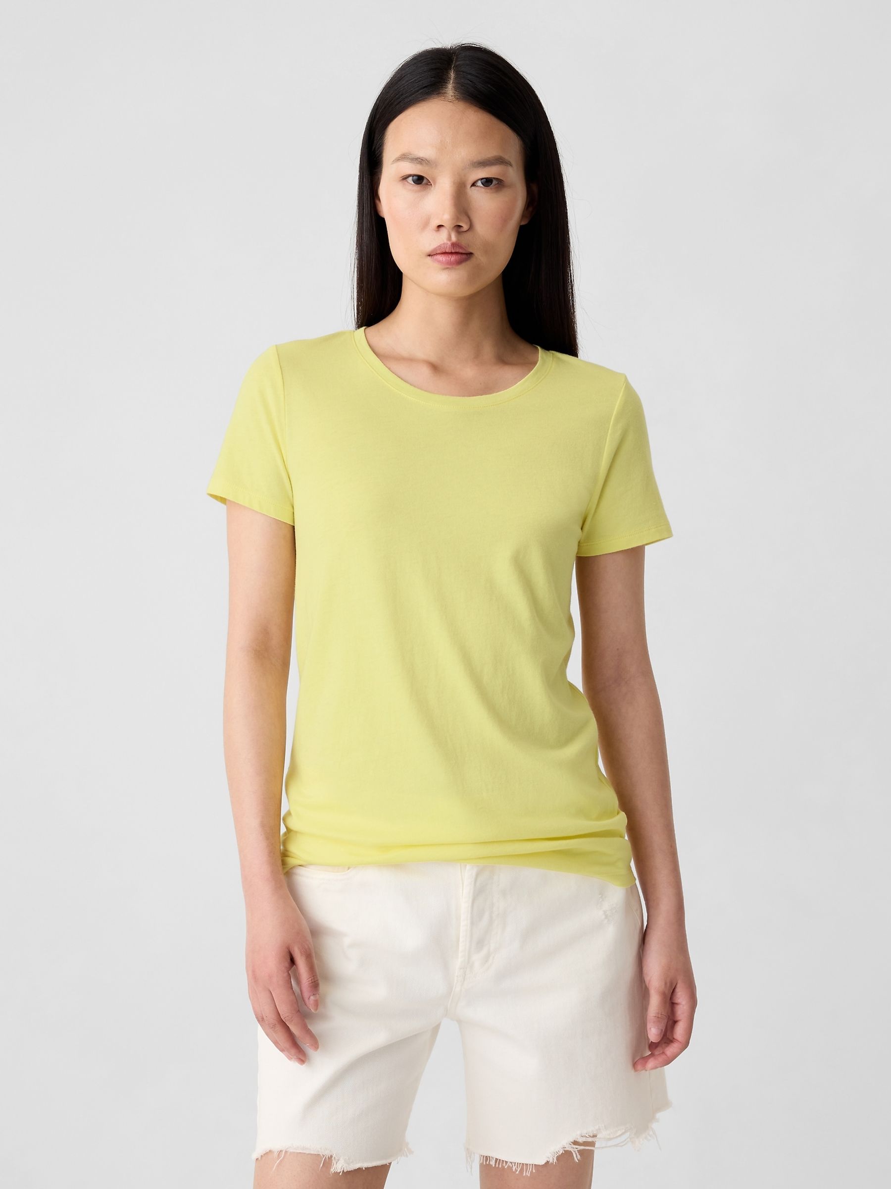 Yellow Favourite Crew Neck Short Sleeve T-Shirt - Image 1 of 5