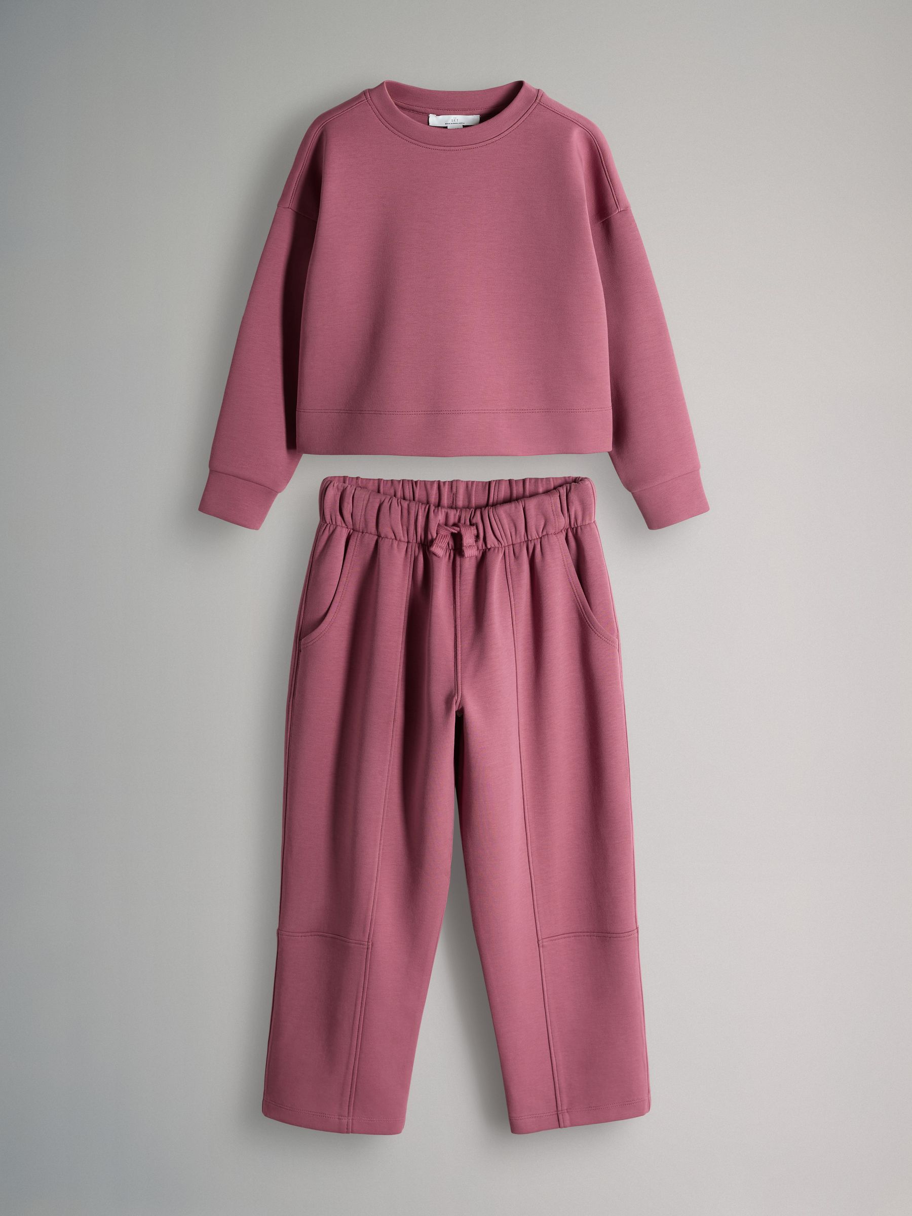 Crew and Barrel Leg Jogger Scuba Set Pink - Image 2 of 6