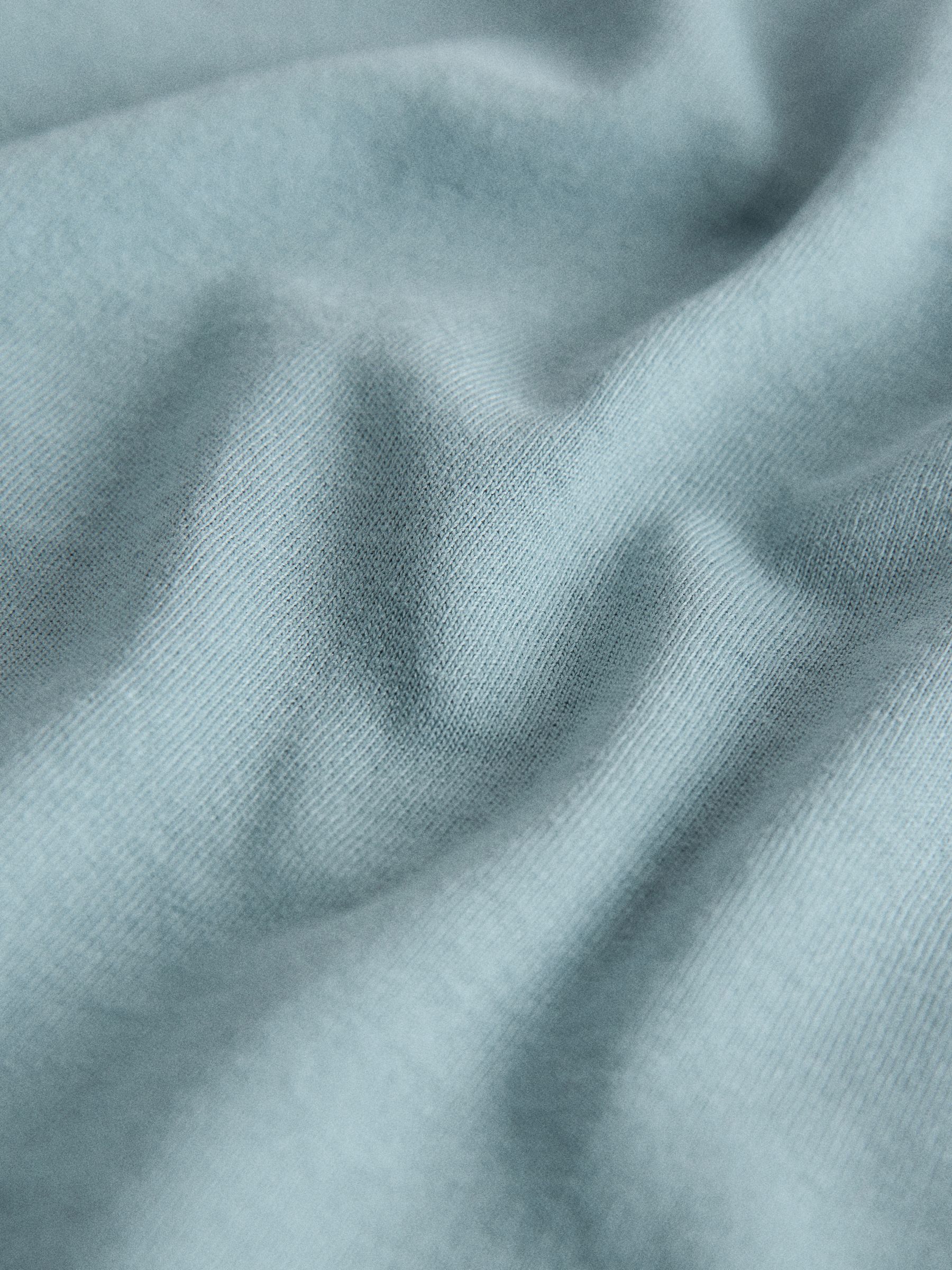 4 Pack Short Sleeve Cotton Blend Oversized Pocket T-Shirts Blue/Green/Yellow/Cream - Image 6 of 6