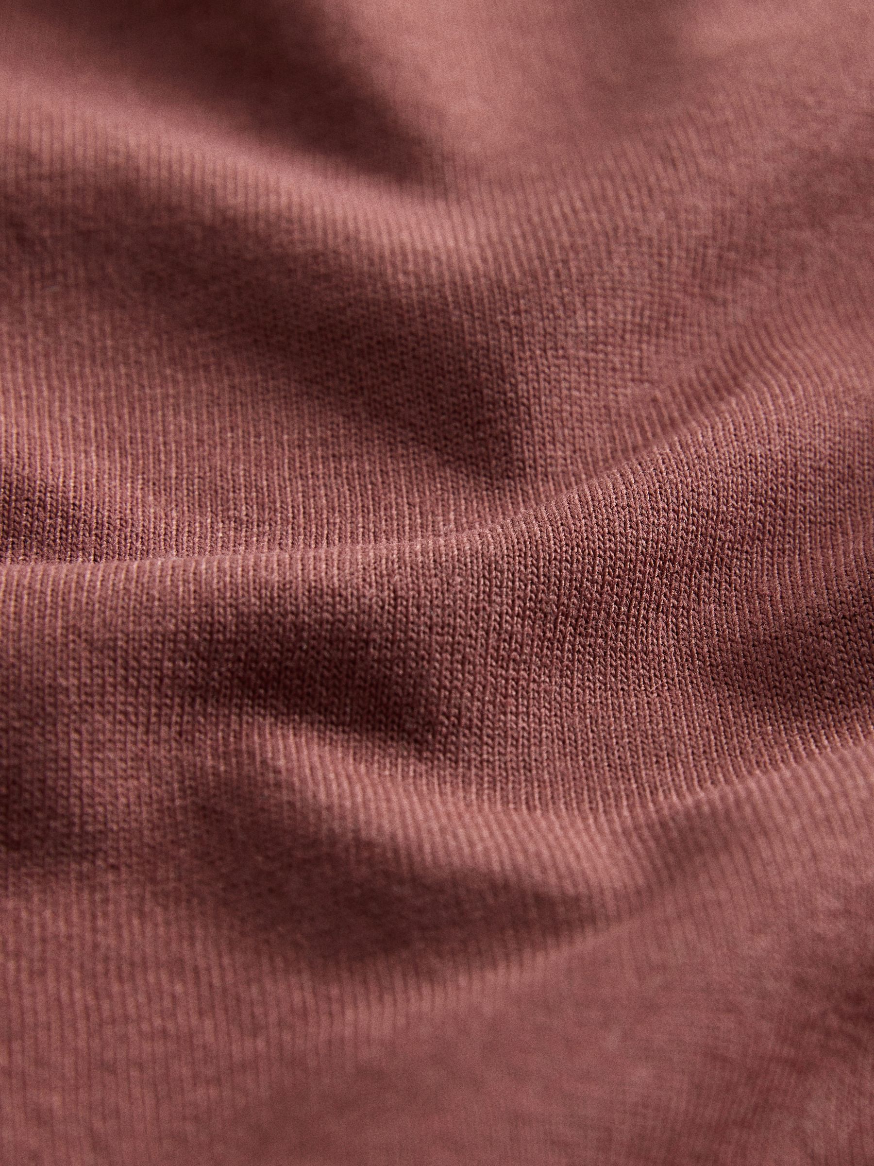 4 Pack Short Sleeve Cotton Blend Oversized Pocket T-Shirts Brown/Red/Pink/Cream - Image 6 of 6