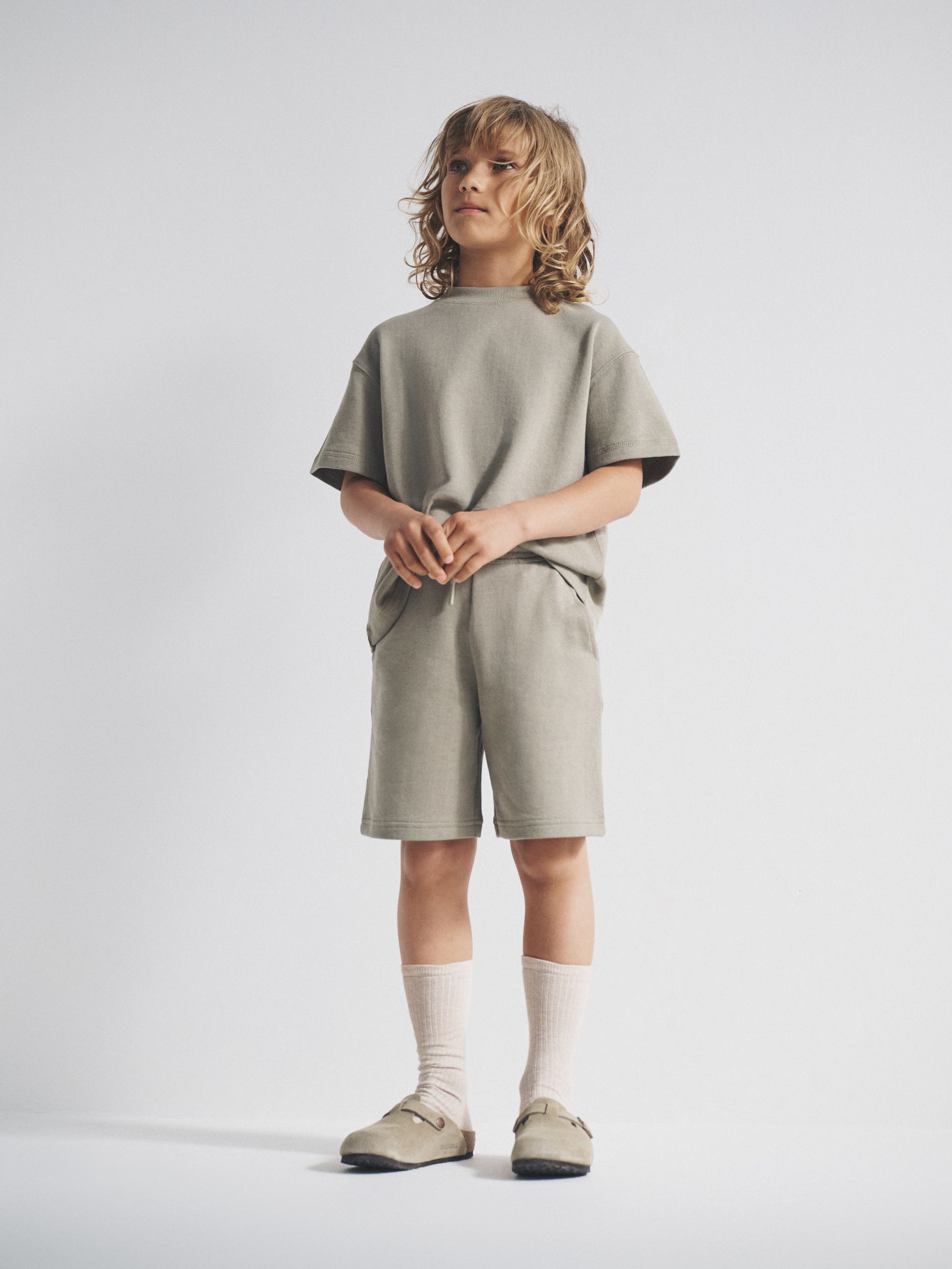 2 Pack Cotton Jersey Short Sleeve T-Shirt and Short Sets Navy/Khaki - Image 1 of 6