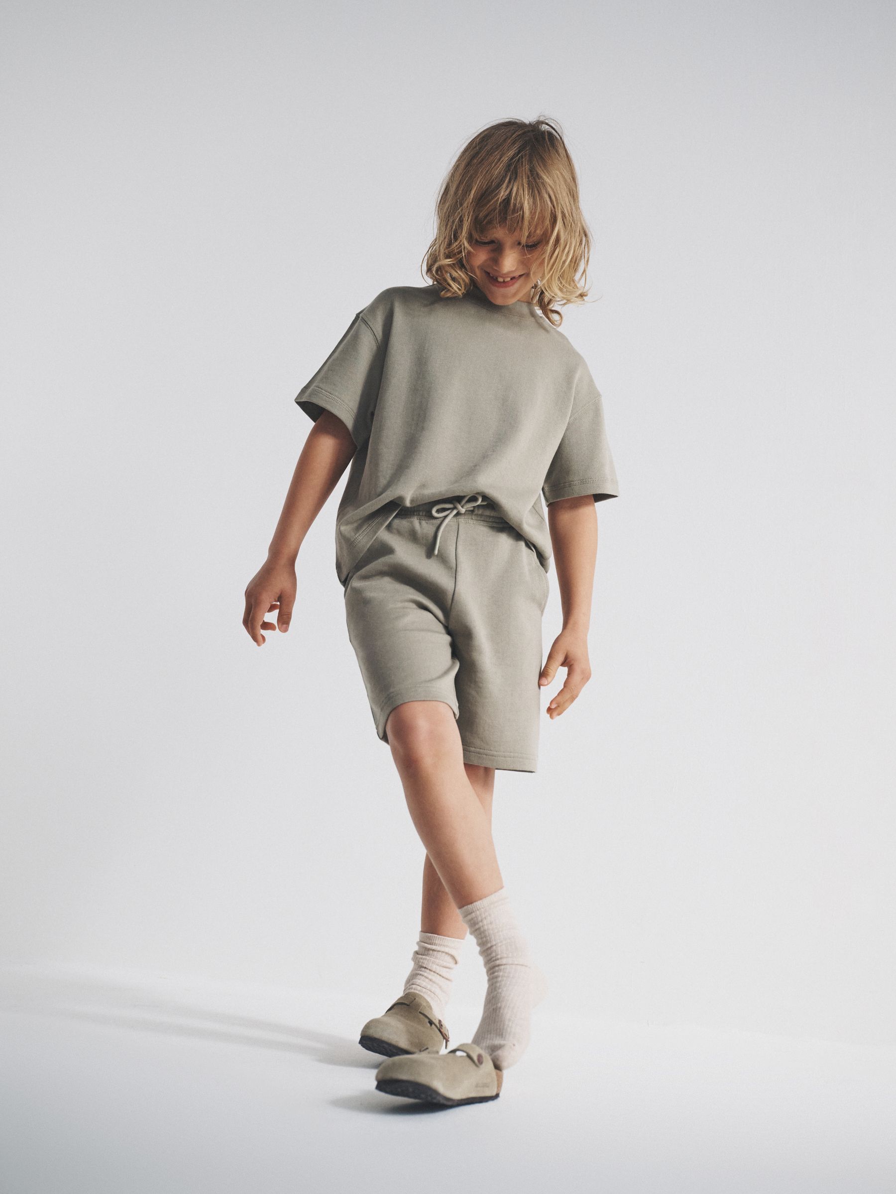 2 Pack Cotton Jersey Short Sleeve T-Shirt and Short Sets Navy/Khaki - Image 4 of 6