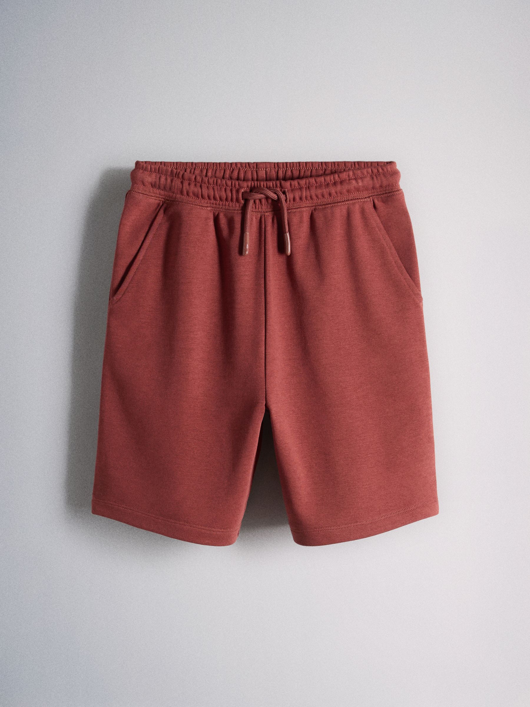 2 Pack Cotton Jersey Short Sleeve T-Shirt and Short Sets Brown/Red - Image 5 of 6