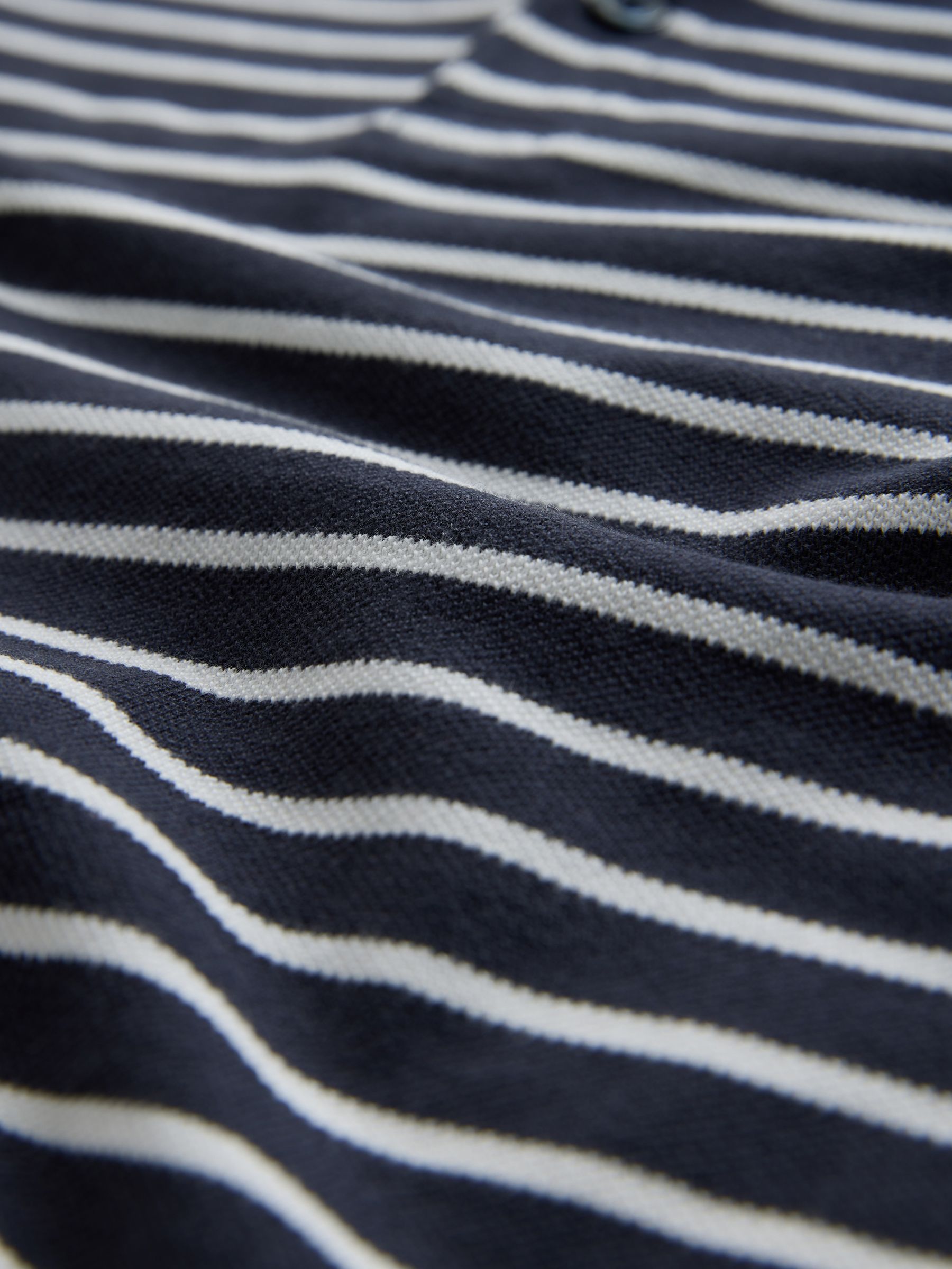 Navy/Stripe/Light Blue/White 4 Pack Cotton Pique Polo Shirts - Image 6 of 6