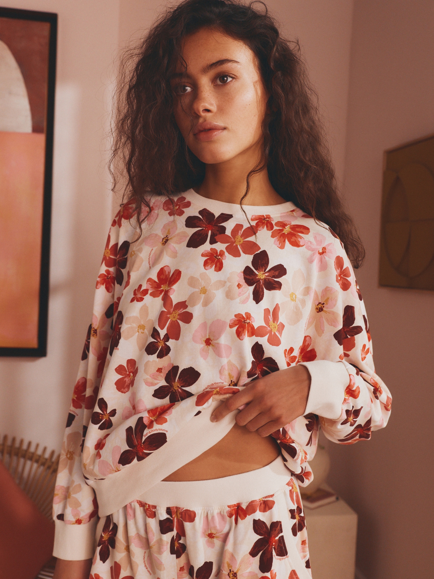 Coral Bloom Cotton Jersey Twosie - Image 4 of 9