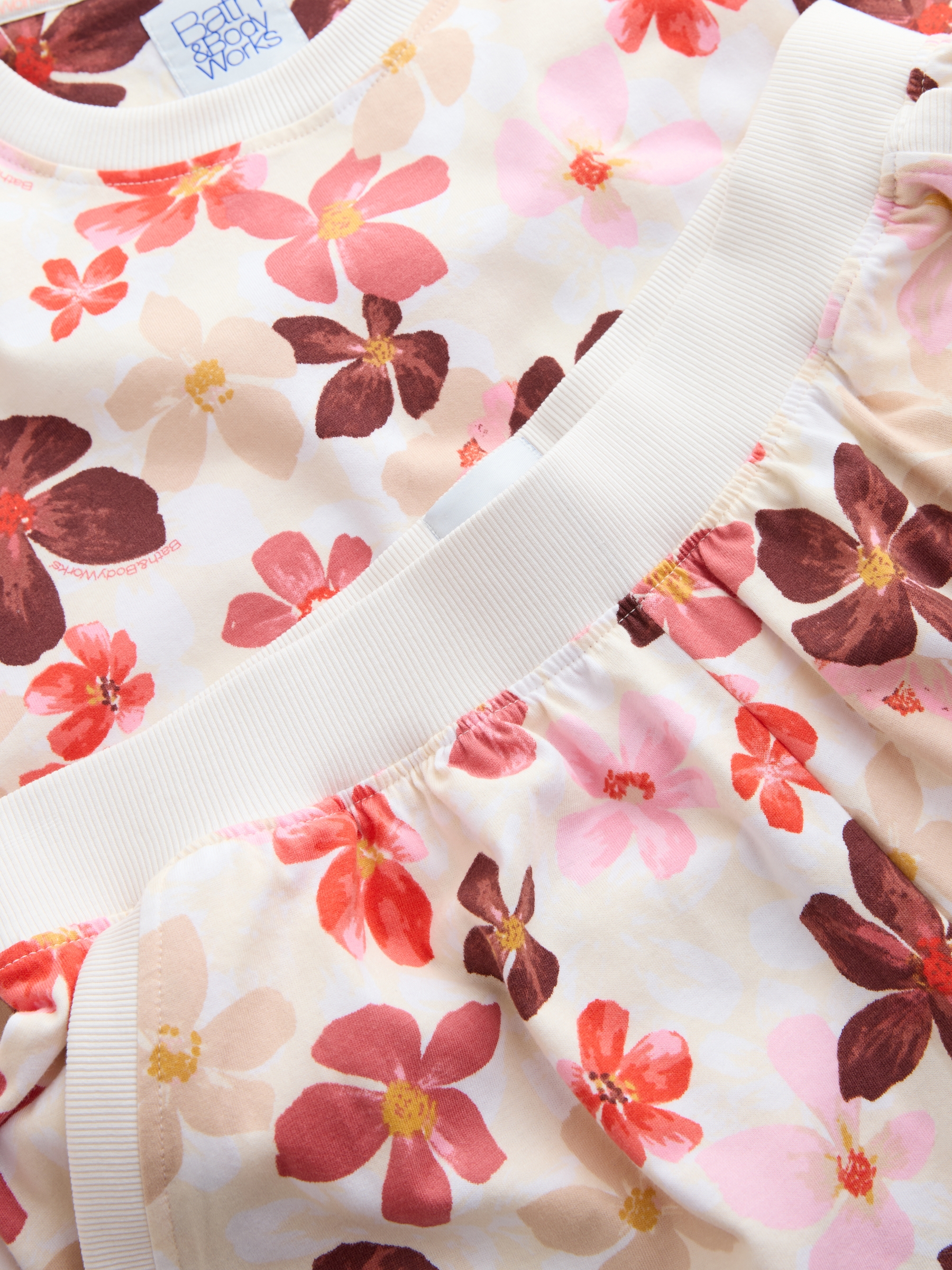 Coral Bloom Cotton Jersey Twosie - Image 8 of 9