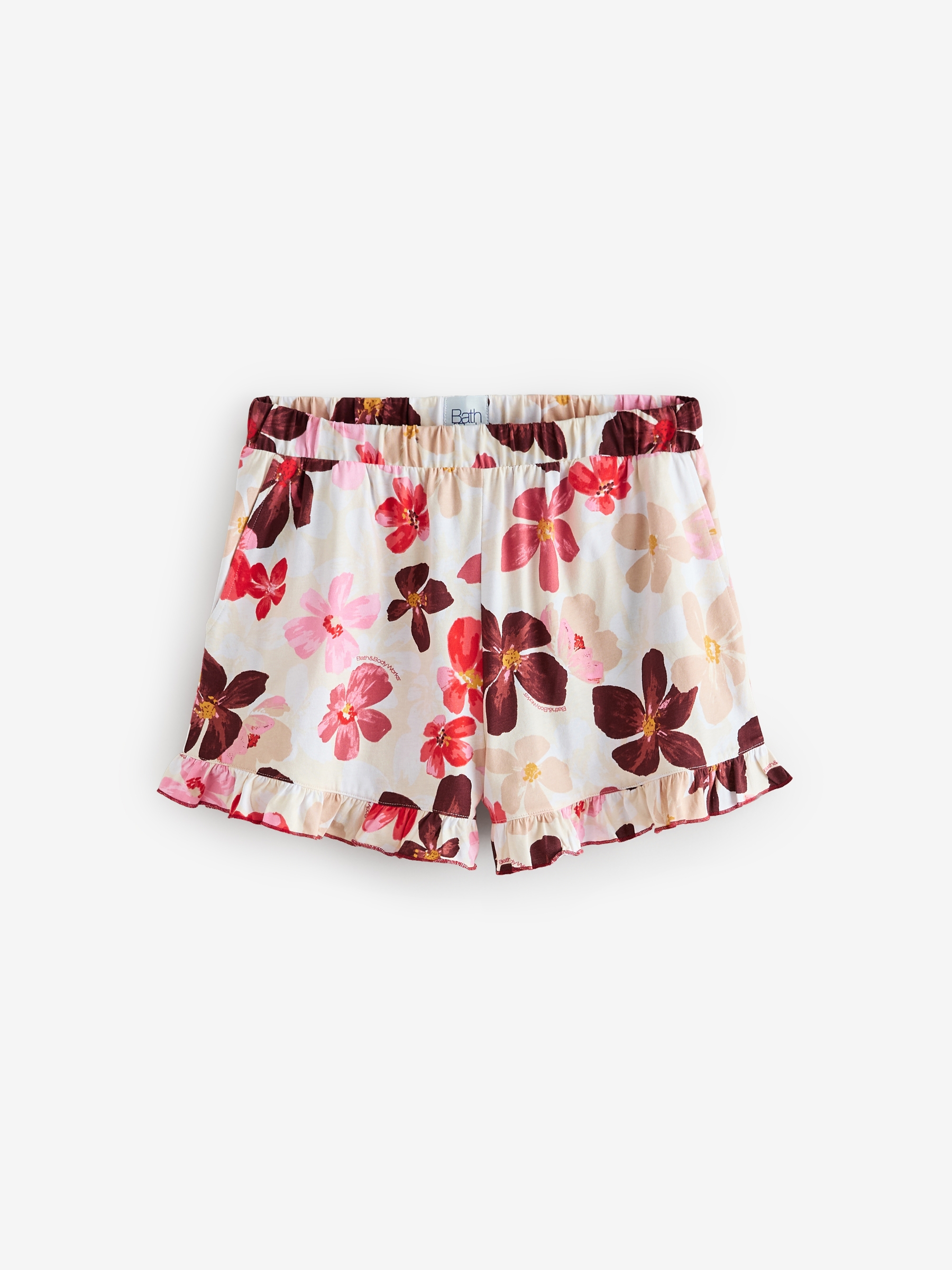 Coral Bloom Long Sleeve Button Through Shorts Set - Image 7 of 9