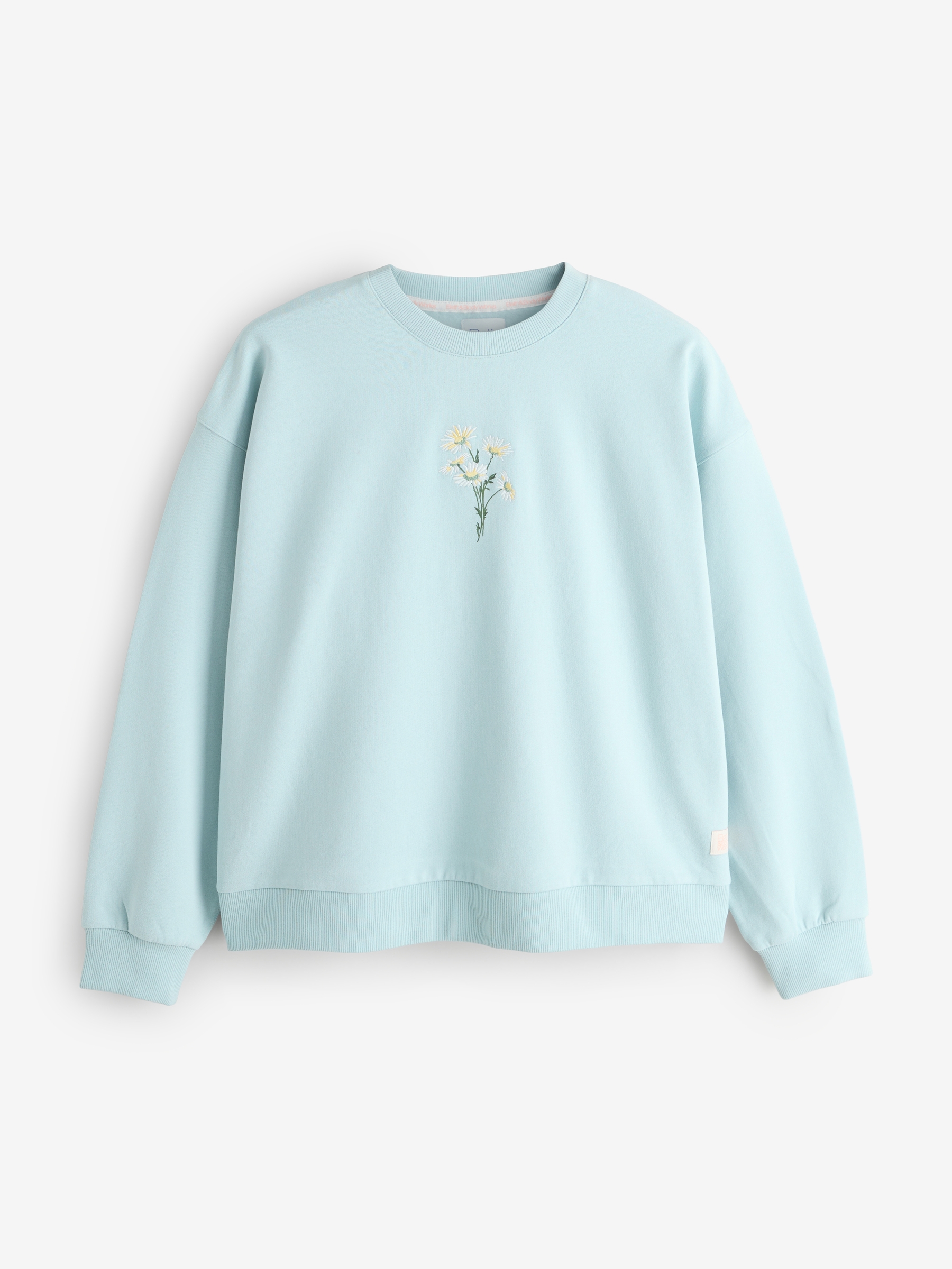 Blue Daisies Crew Neck Sweatshirt - Image 5 of 8