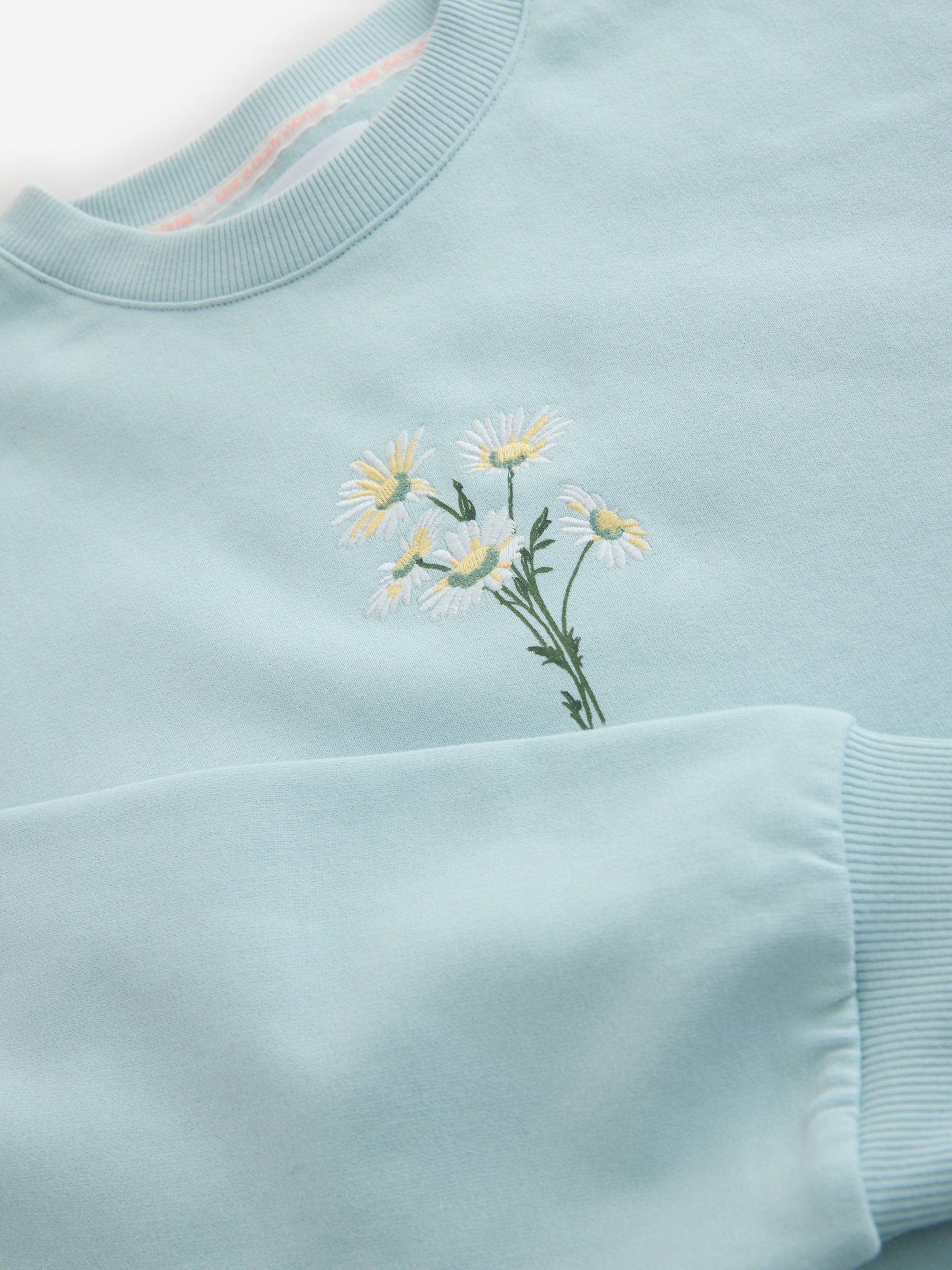 Blue Daisies Crew Neck Sweatshirt - Image 7 of 8