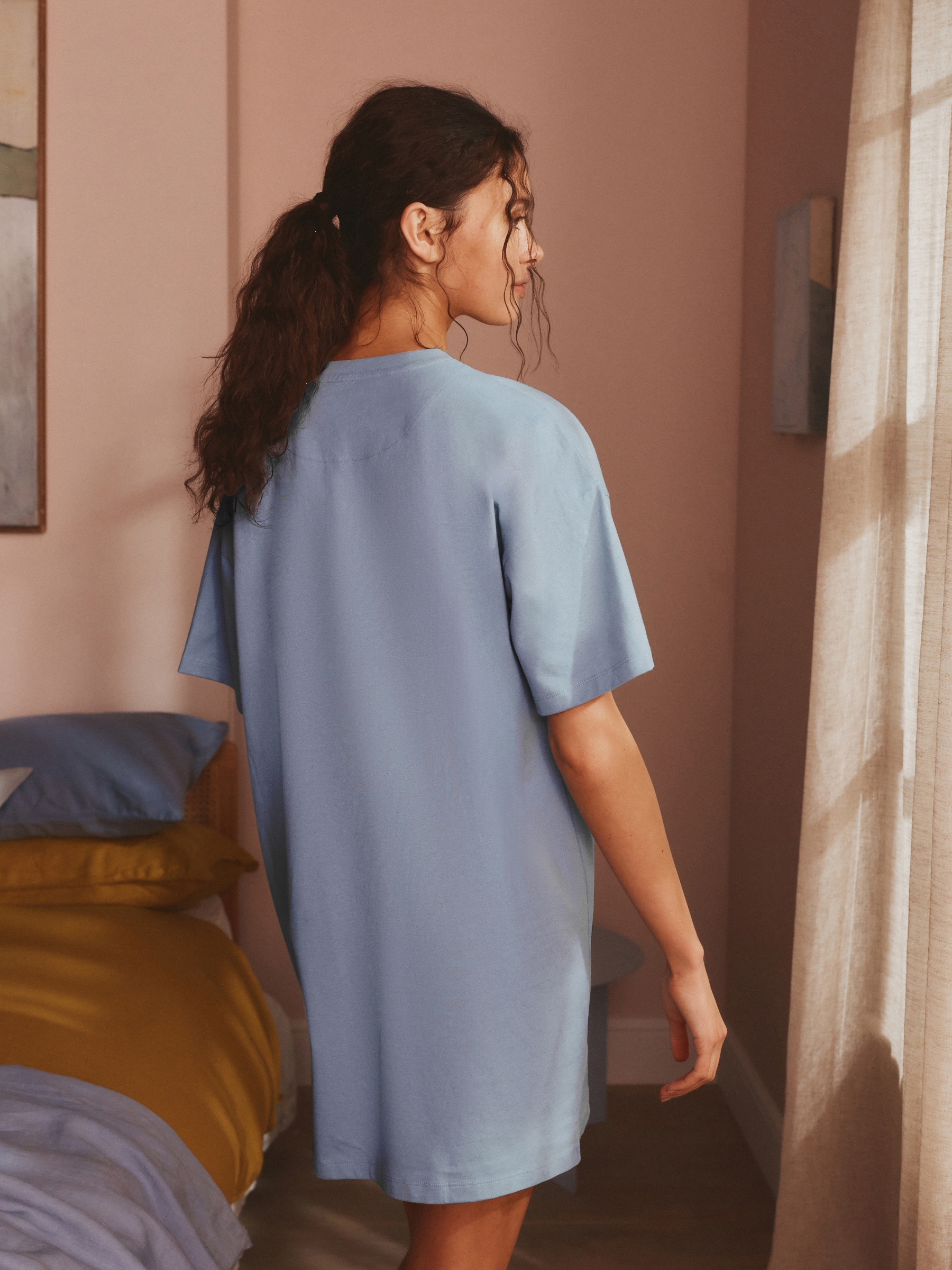 Blue Gingham Daisies Nightie 2 Pack - Image 5 of 11