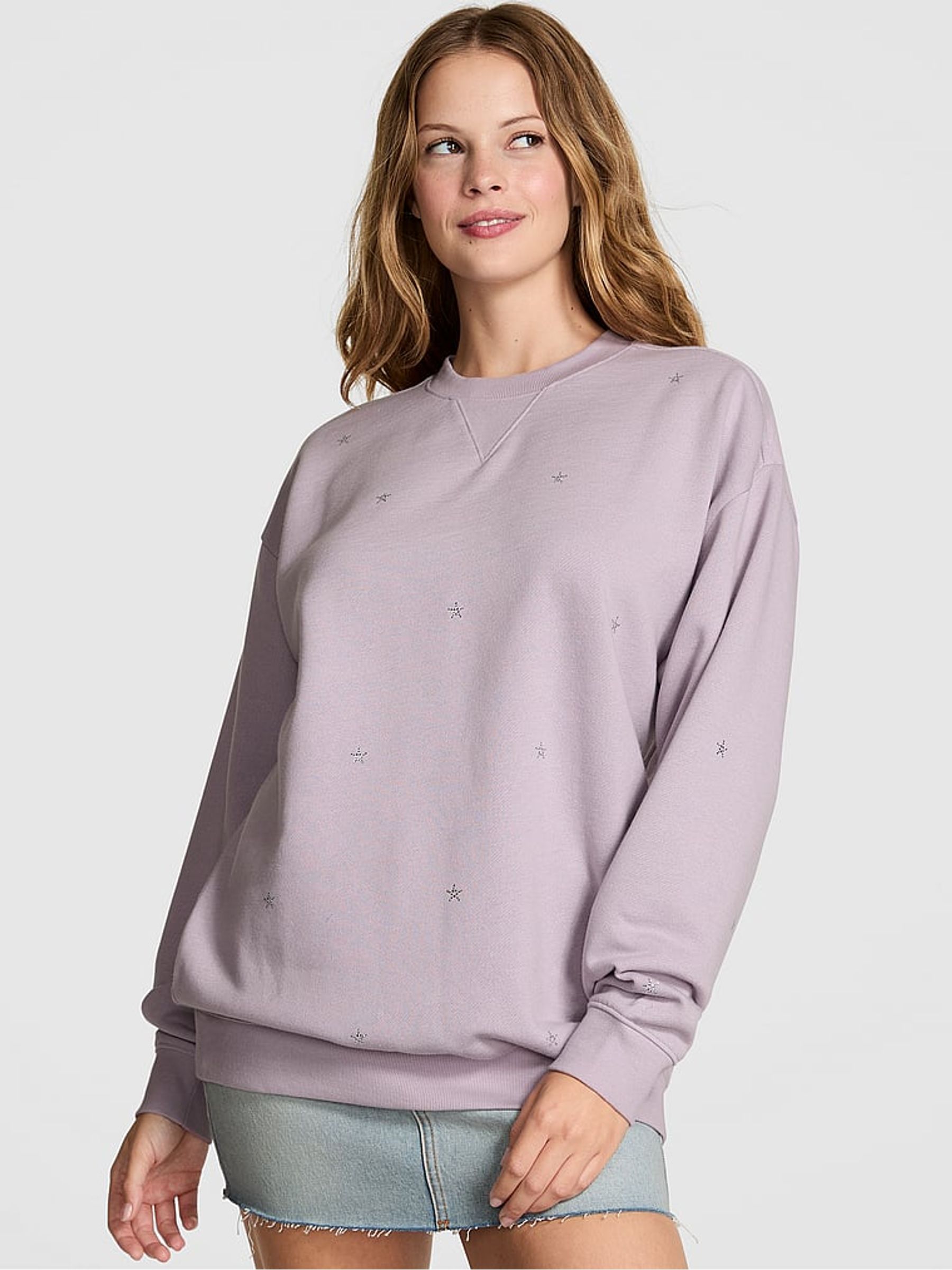 Spring Violet Purple Fleece Sweatshirt - Image 1 of 2