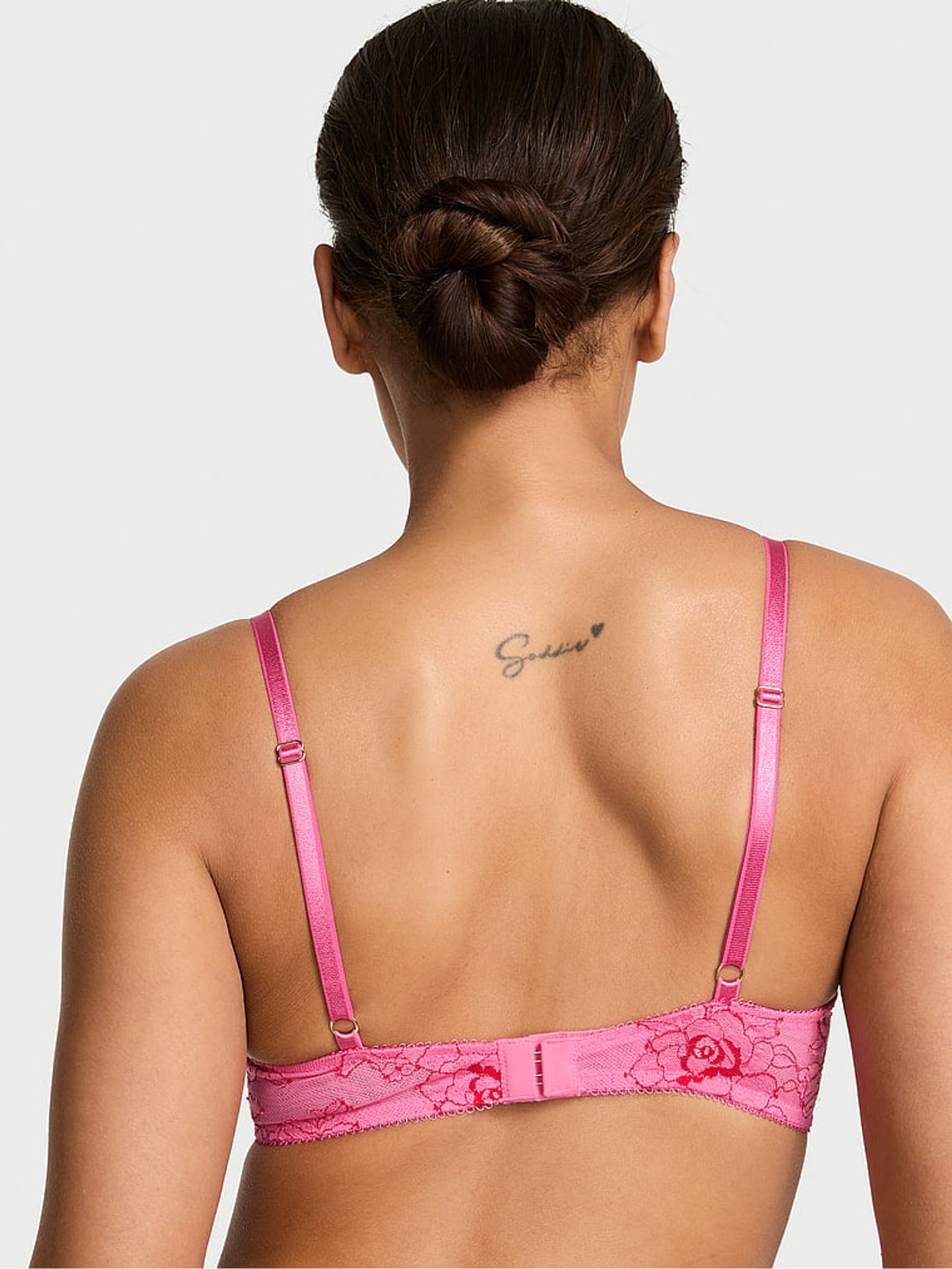 Rose Garden Pink Lace Bra - Image 2 of 2