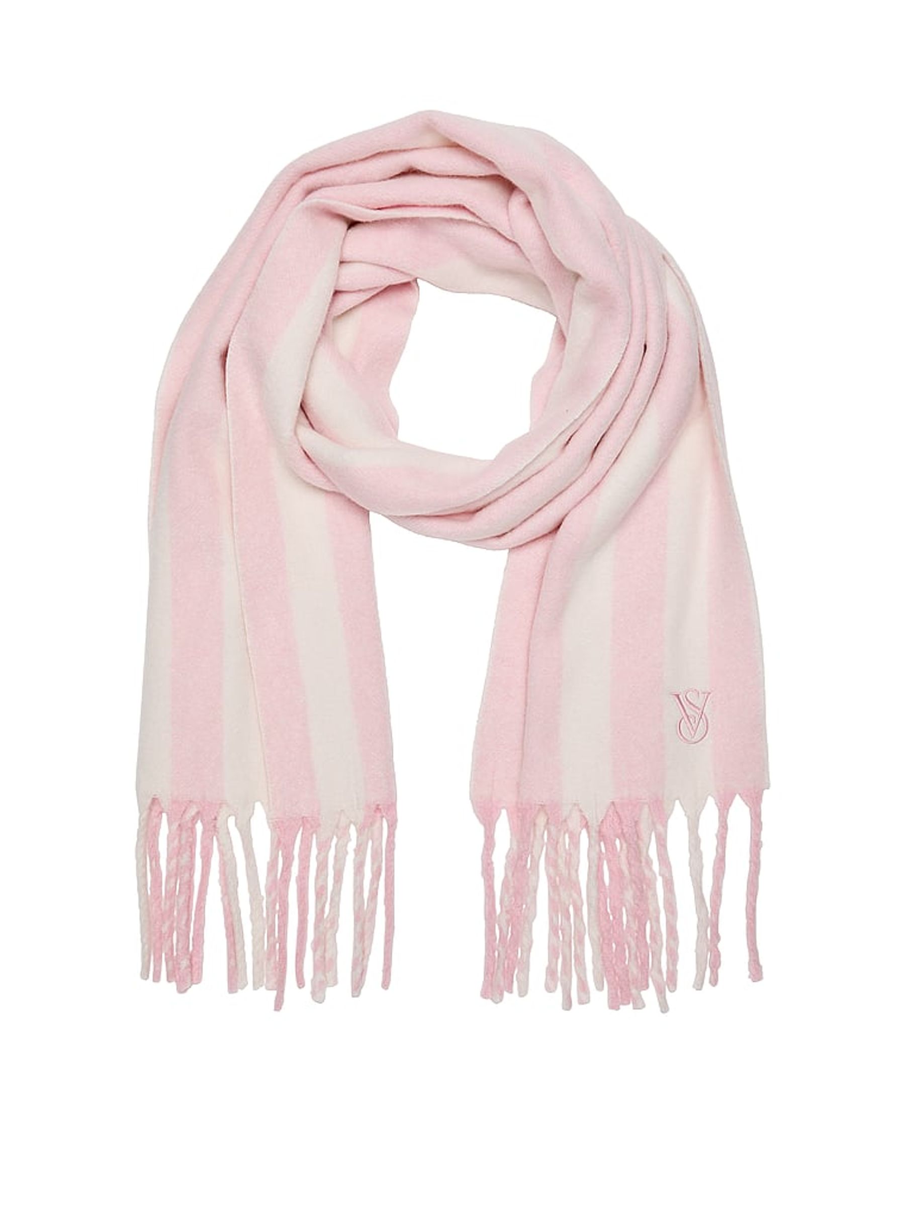 Iconic Stripe Pink Cosy Blanket Scarf - Image 1 of 1