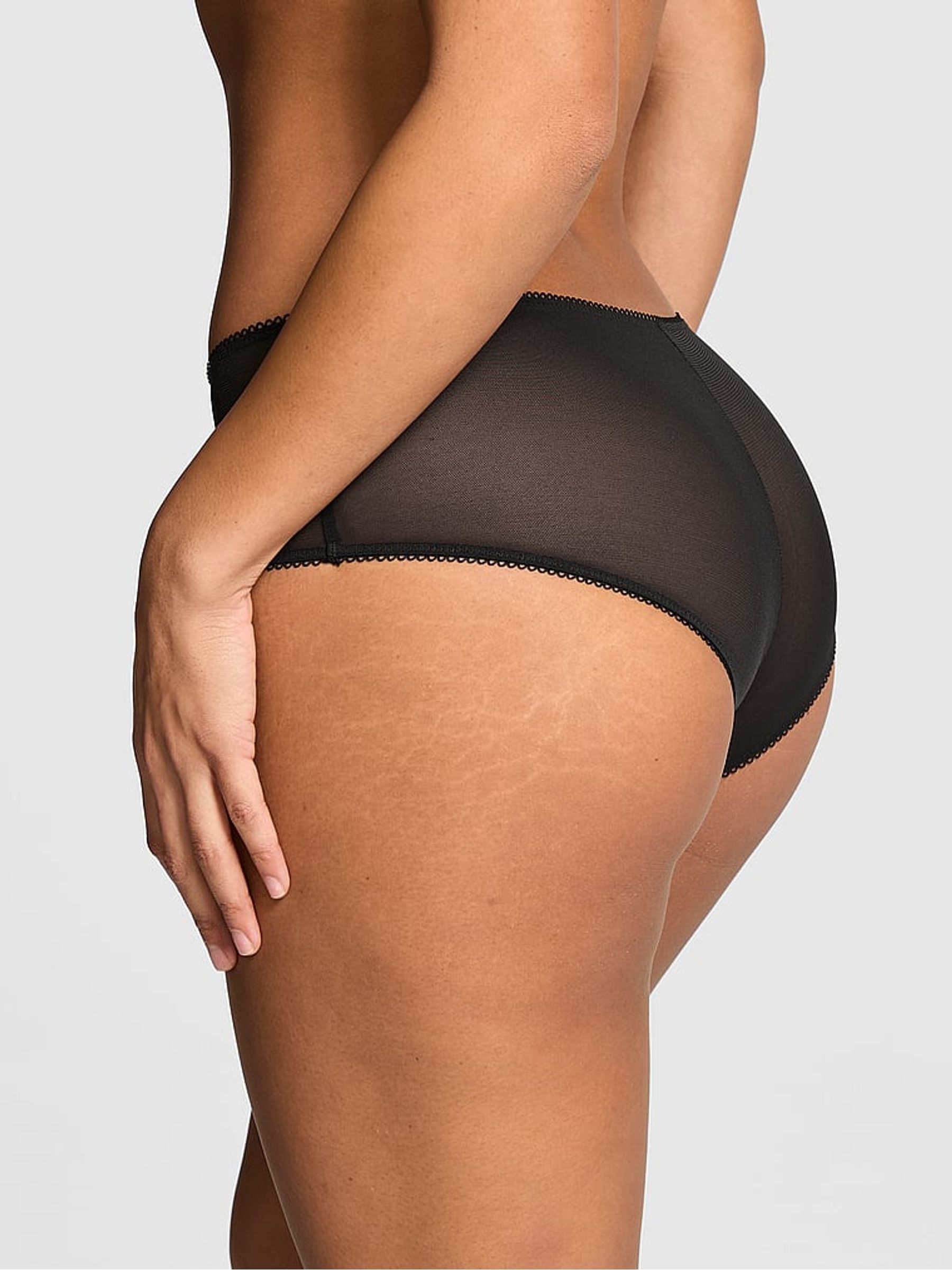 Heartbreaker Black Cheeky Embroidery Knickers - Image 3 of 3