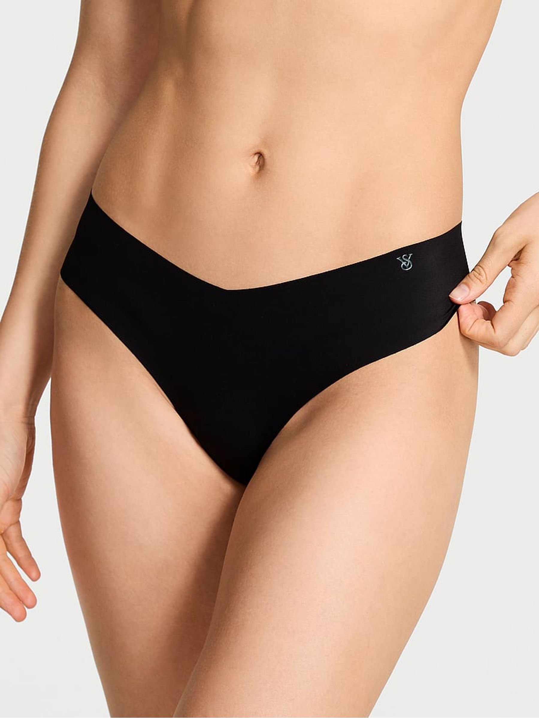Black Thong Knickers - Image 1 of 2