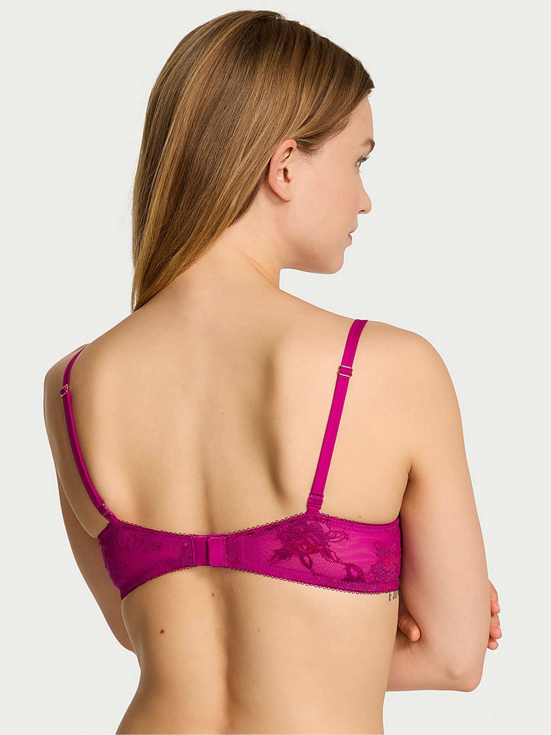 Berrylicious Purple Dye Push Up Lace Bra - Image 2 of 2