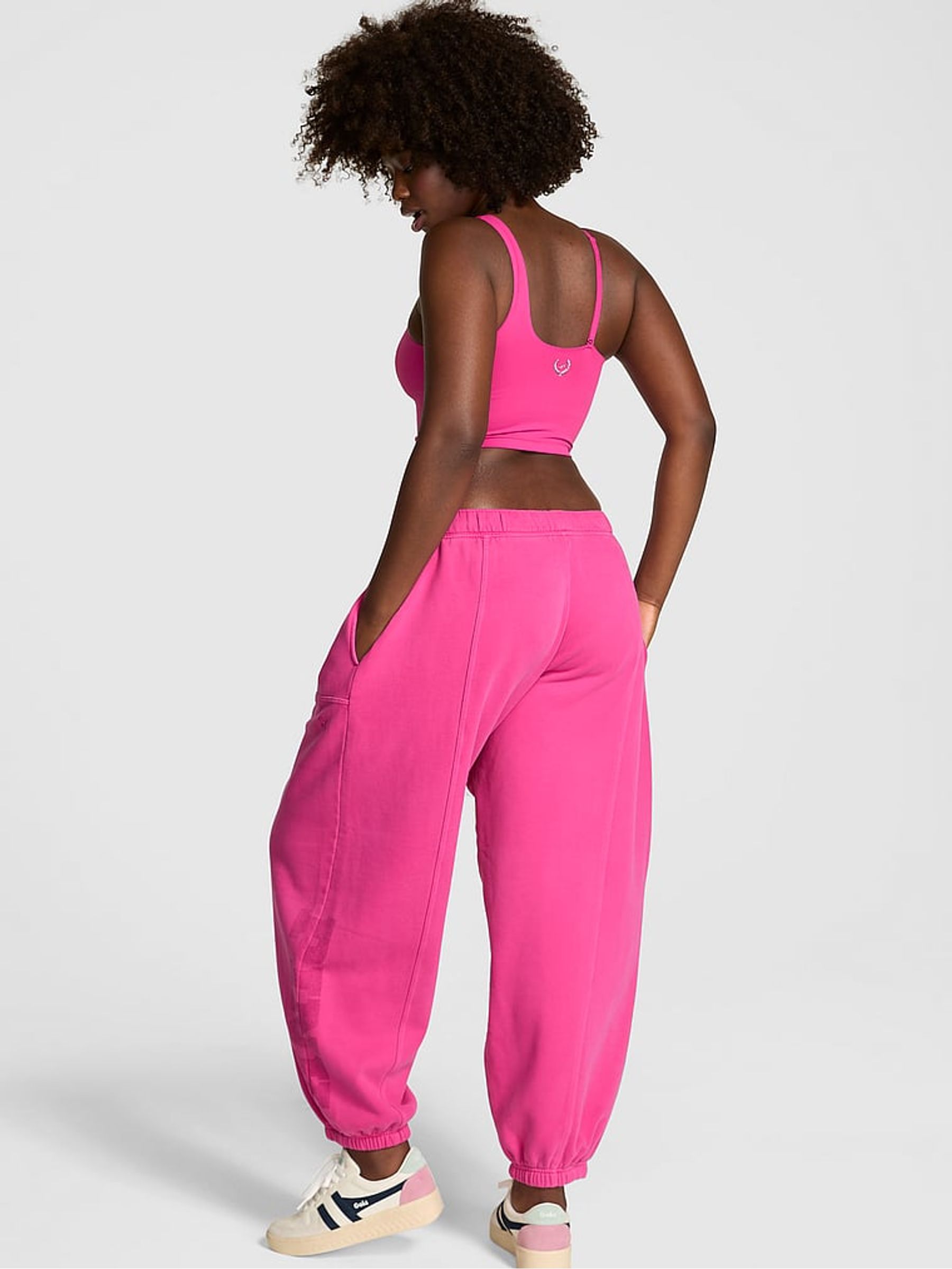 Pink Fire Oversized Joggers - Image 2 of 2