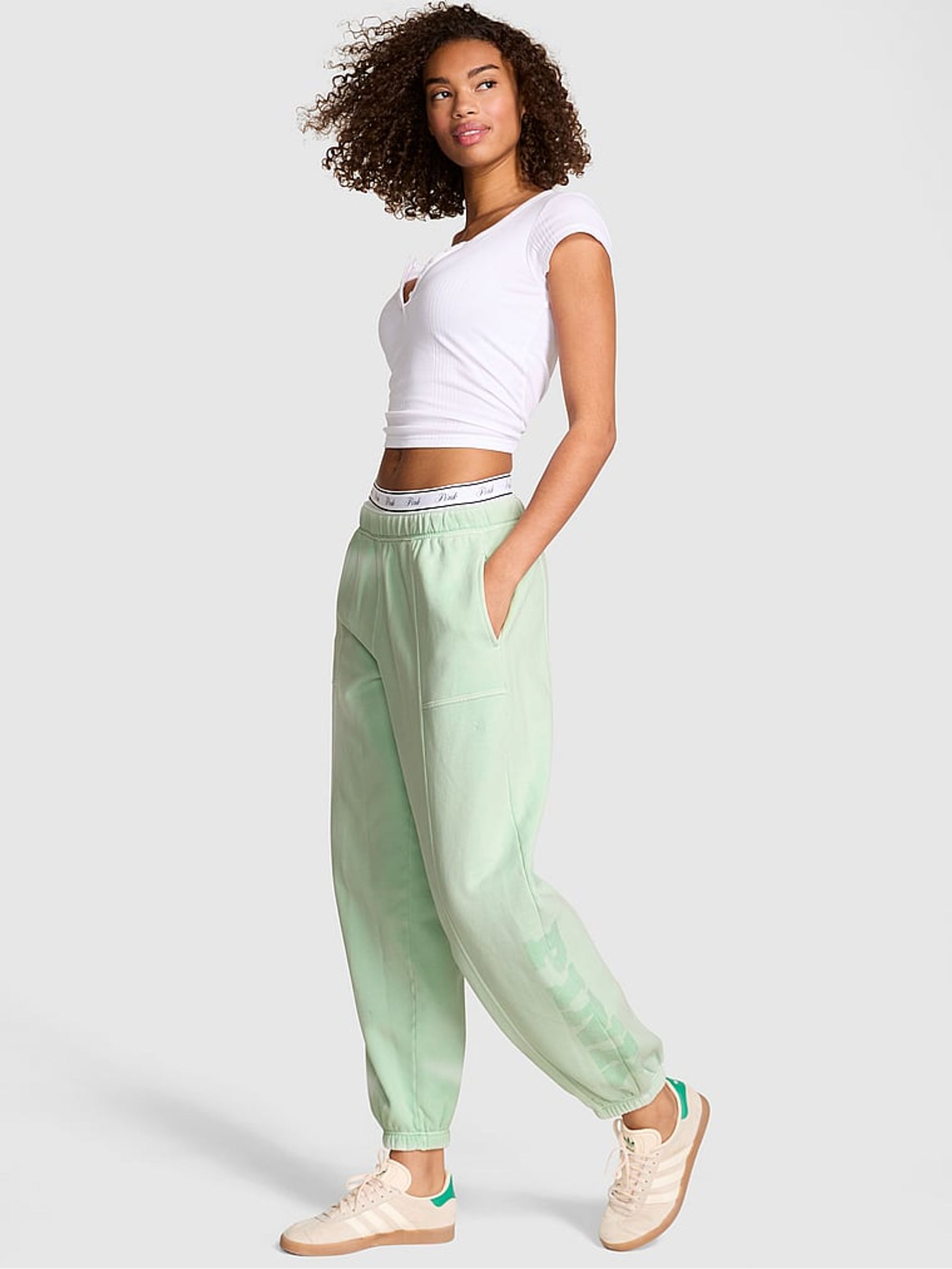 Mint Green Oversized Joggers - Image 1 of 2