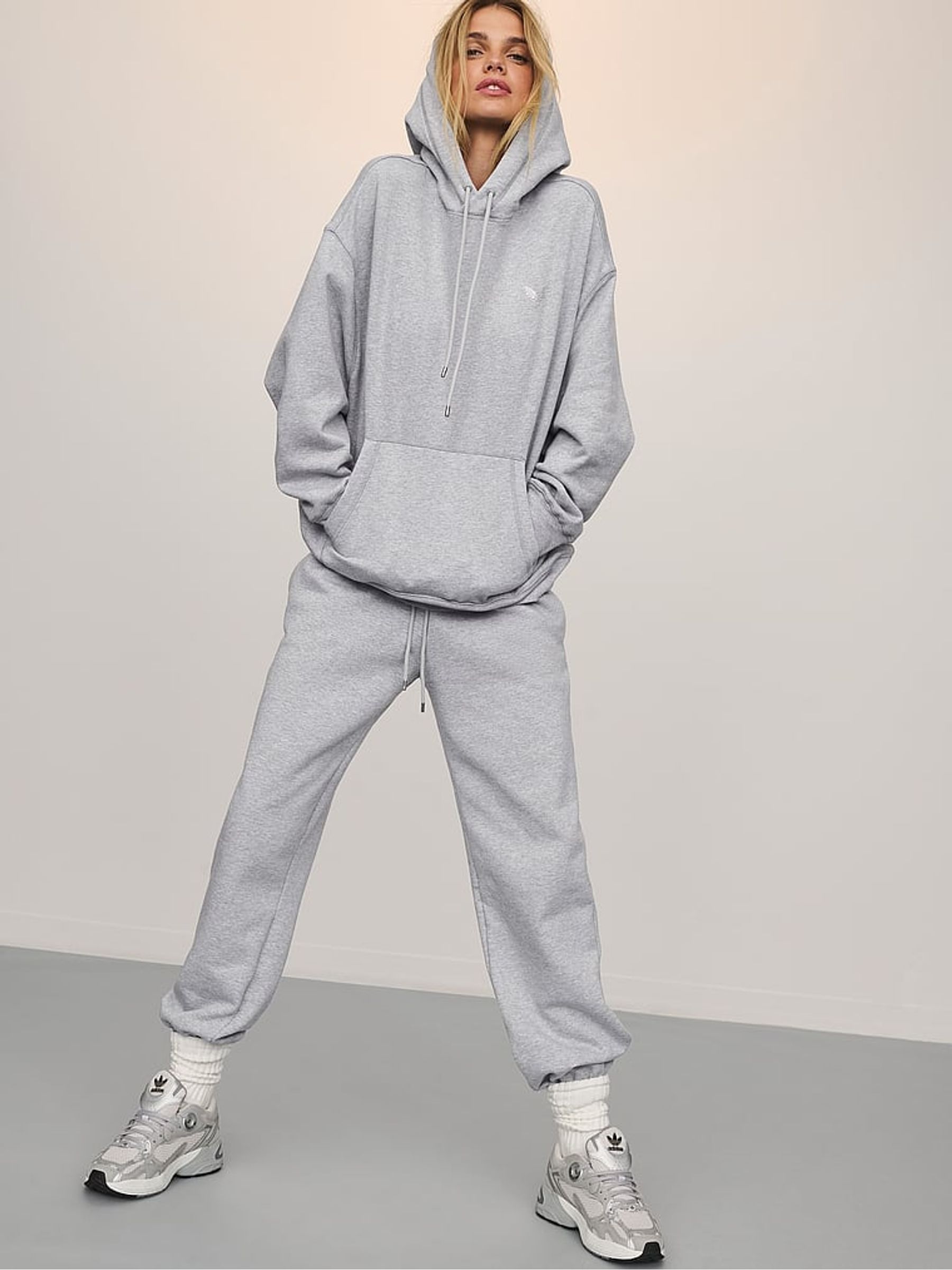 Medium Heather Grey Fleece Hoodie - Image 3 of 3