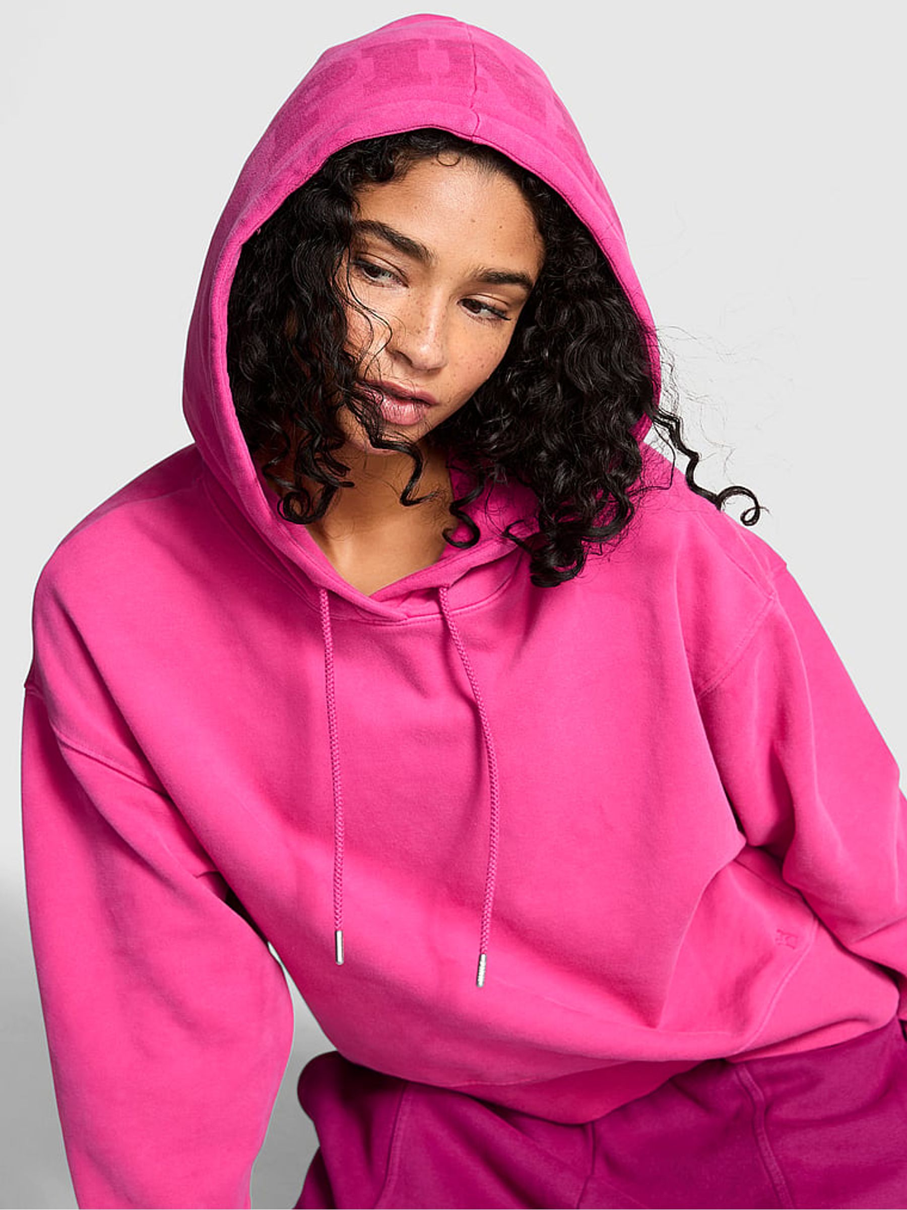 Pink Fire Oversized Hoodie - Image 1 of 2
