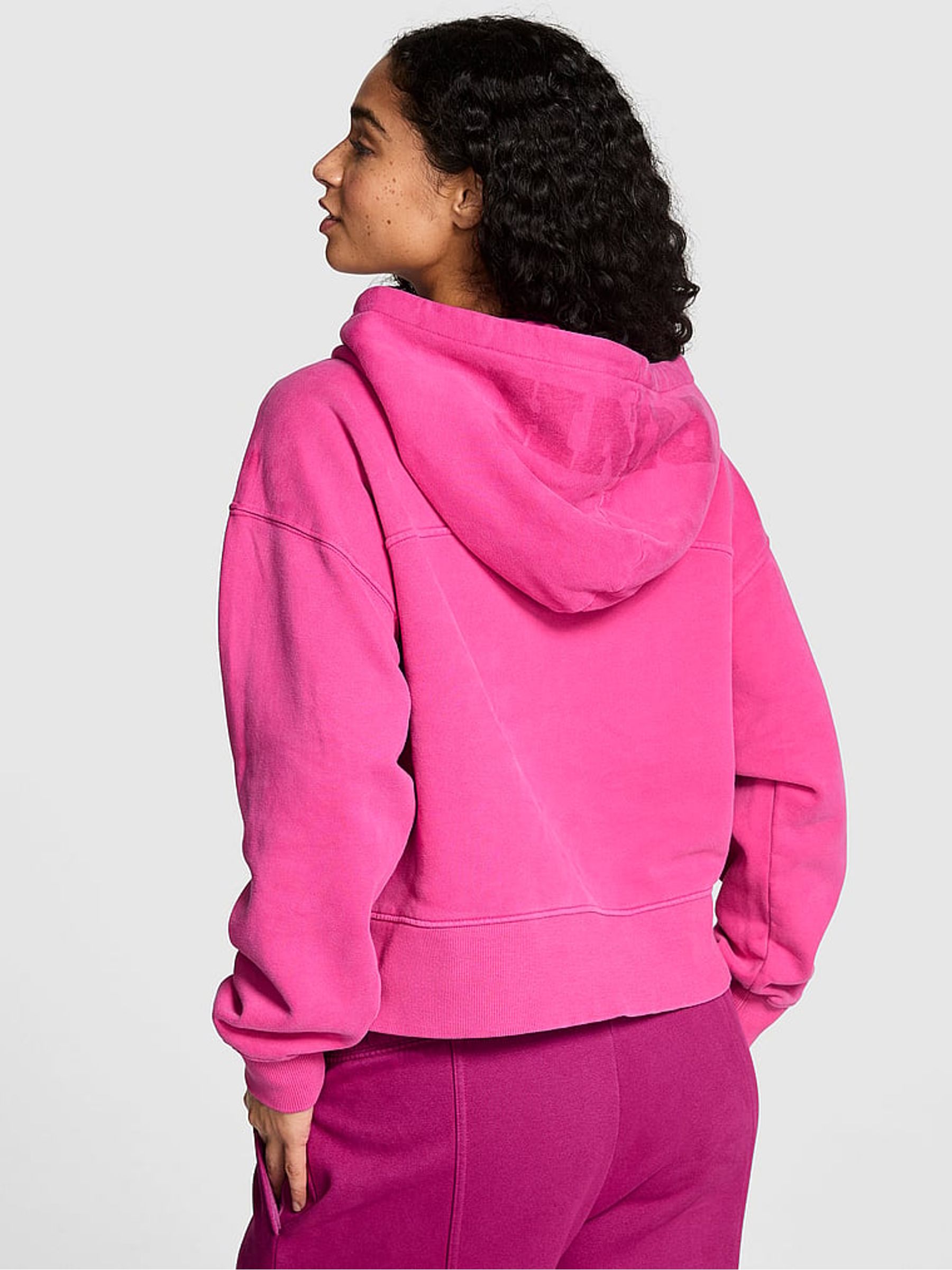 Pink Fire Oversized Hoodie - Image 2 of 2