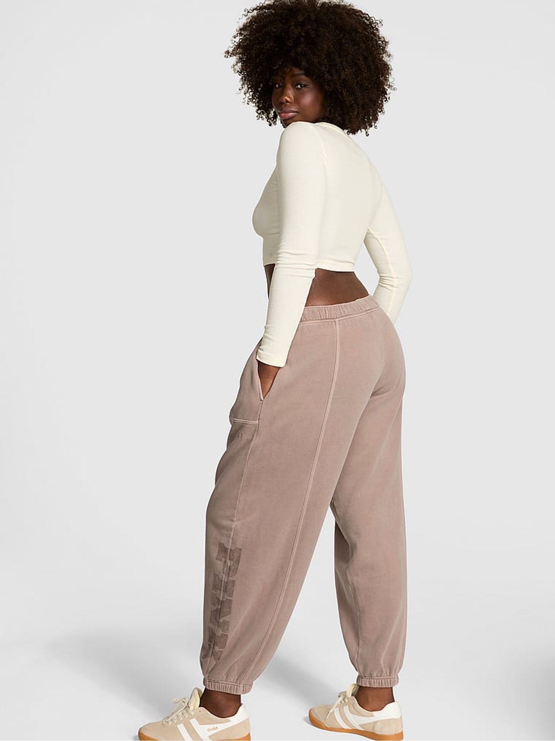 Panama Beige Oversized Joggers - Image 2 of 2