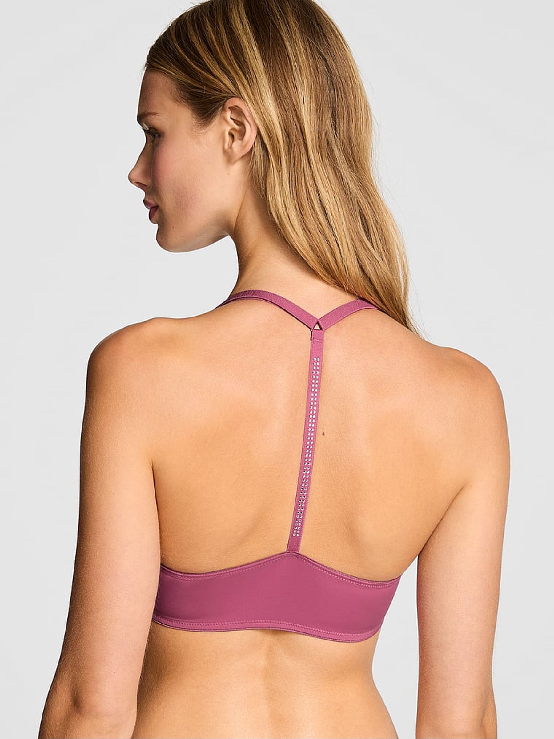 Red Violet Front-Close Lightly Lined T-Shirt Bra - Image 2 of 2