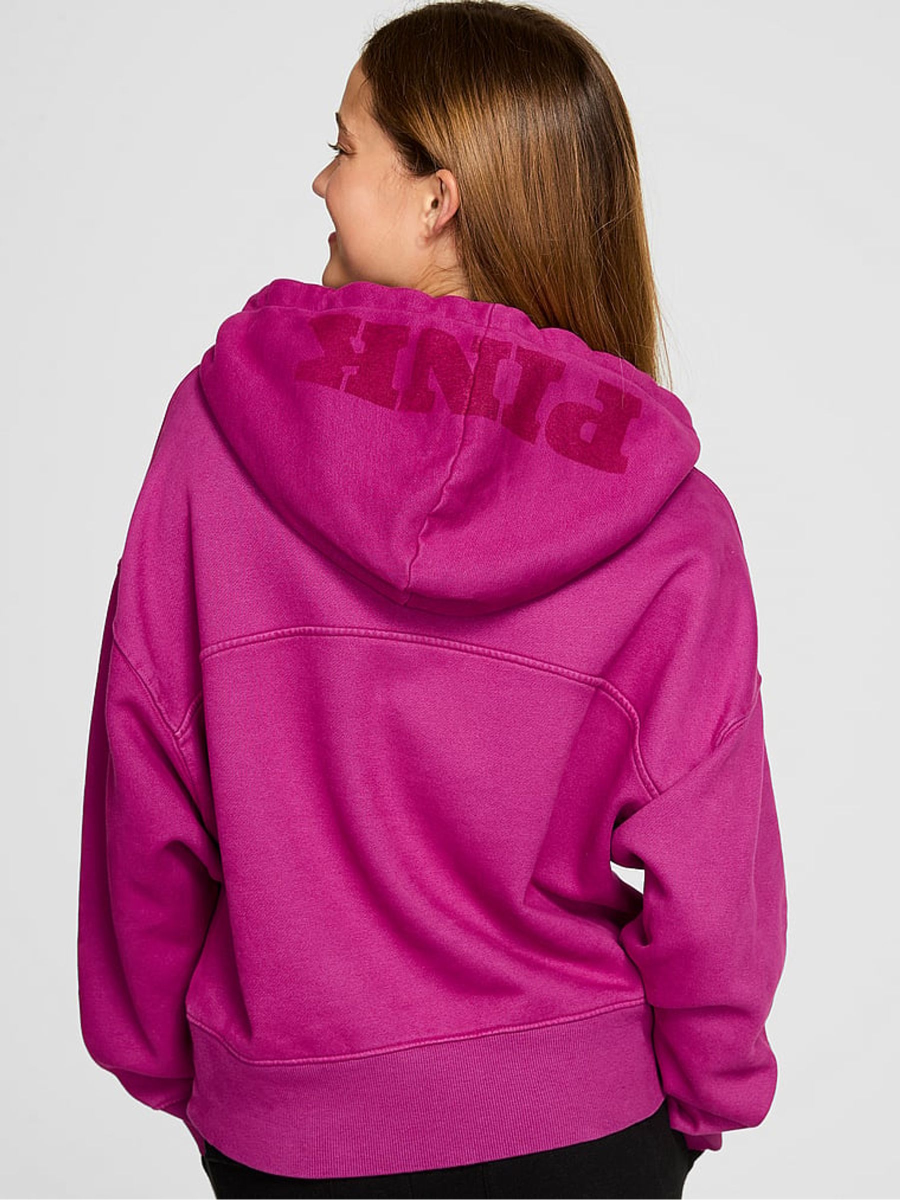 Magenta Purple Oversized Hoodie - Image 2 of 3