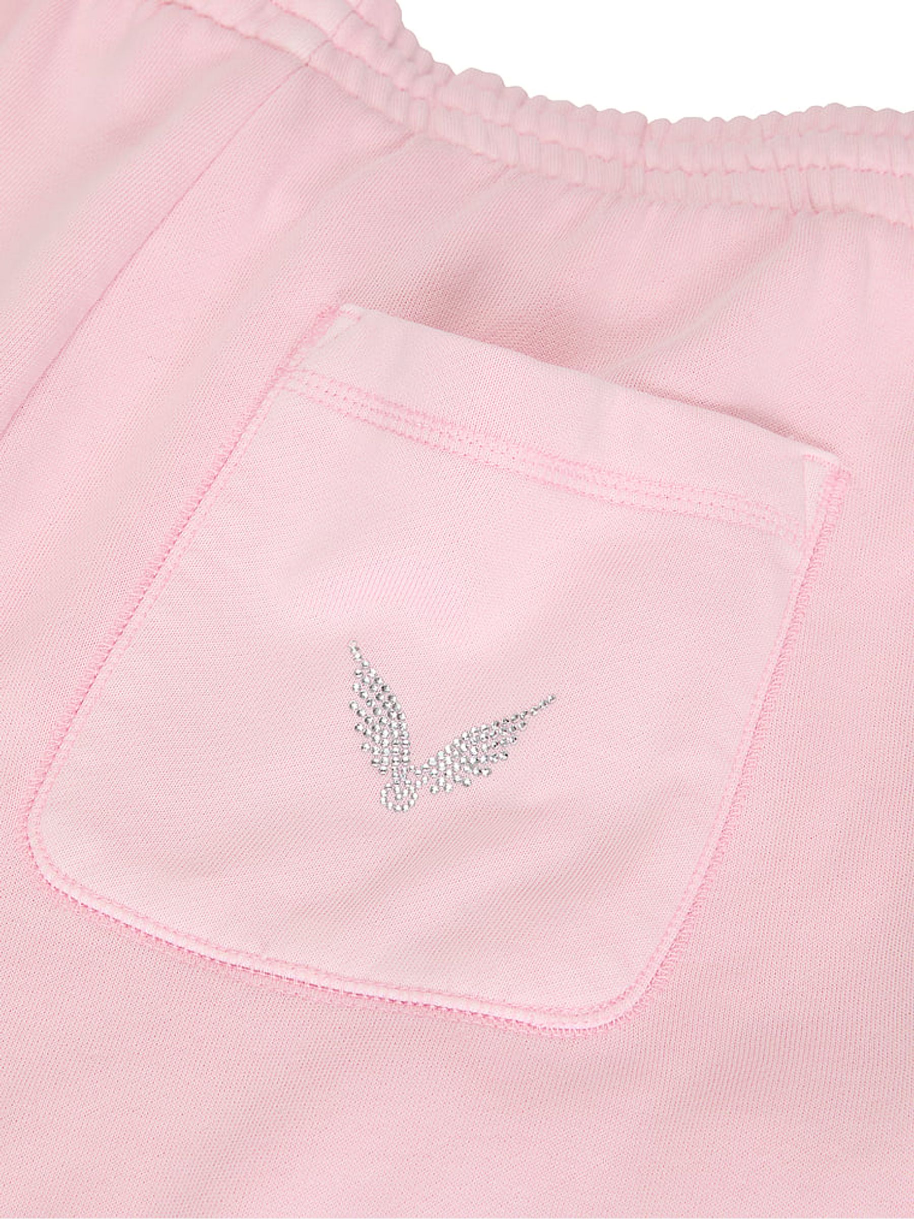 Pretty Blossom Pink Angel Fleece Joggers - Image 4 of 4