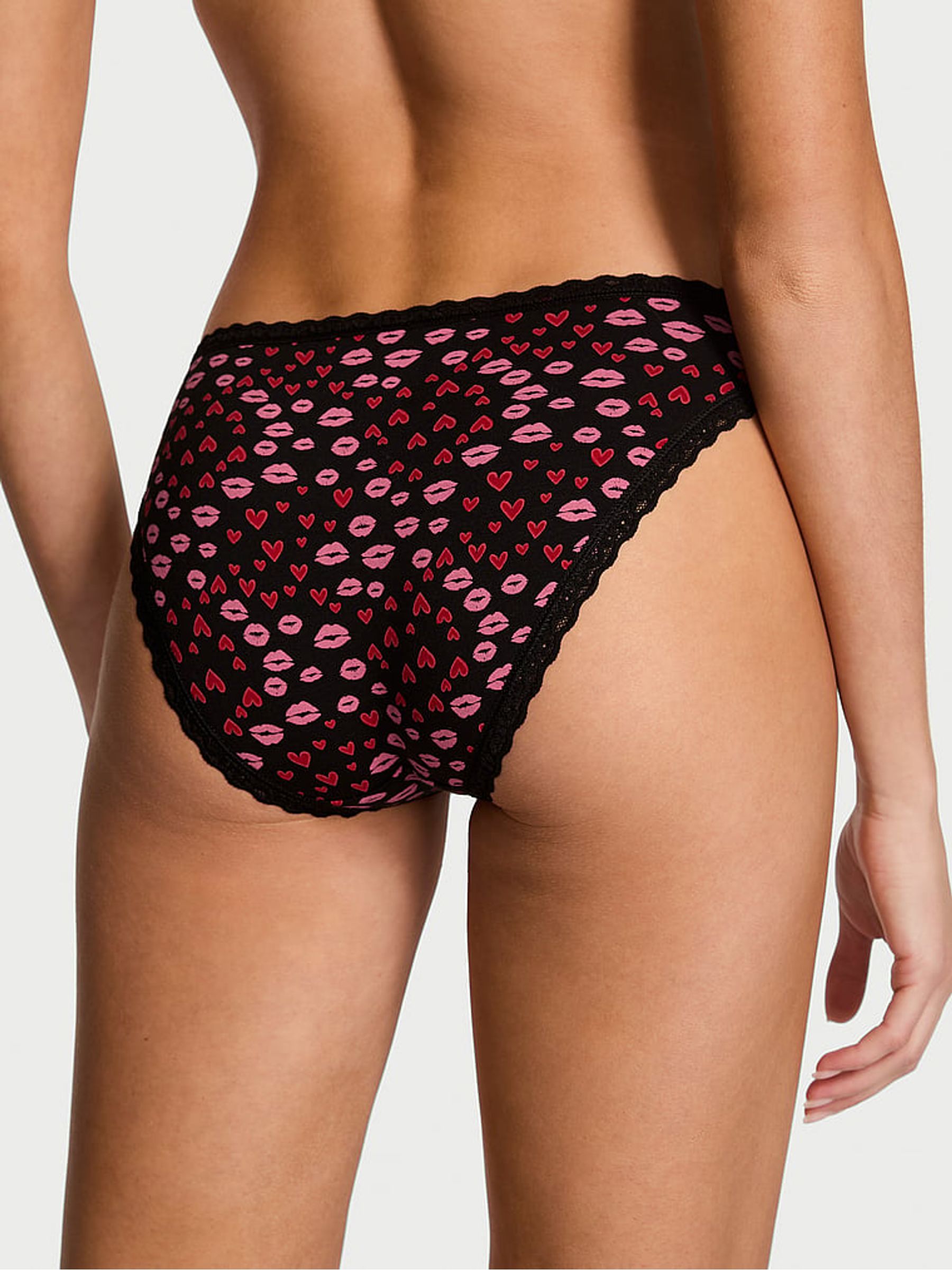 Black Kisses Bikini Lace Trim Knickers - Image 2 of 2 Black Kisses Bikini Lace Trim Knickers - Image 2 of 2