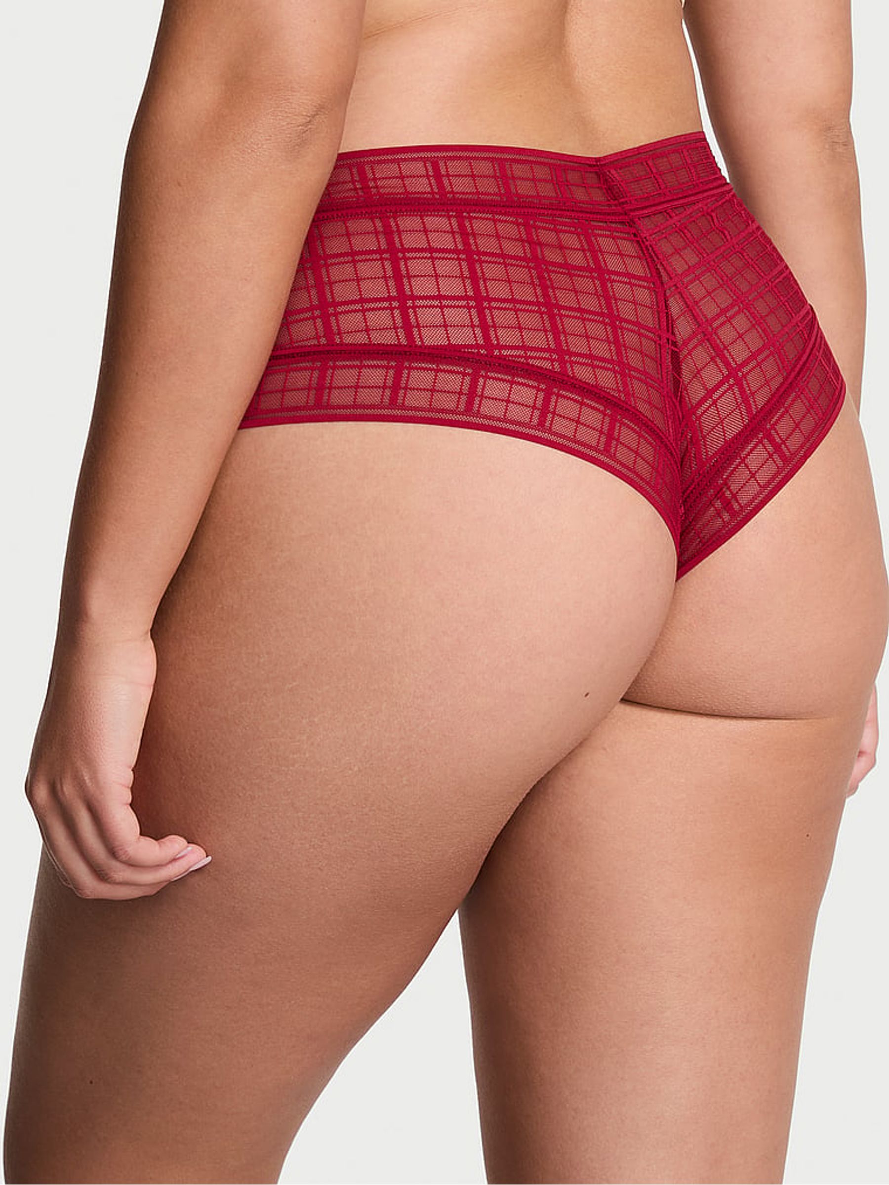 Red Lacquer Cheeky Tartan Knickers - Image 2 of 2 Red Lacquer Cheeky Tartan Knickers - Image 2 of 2